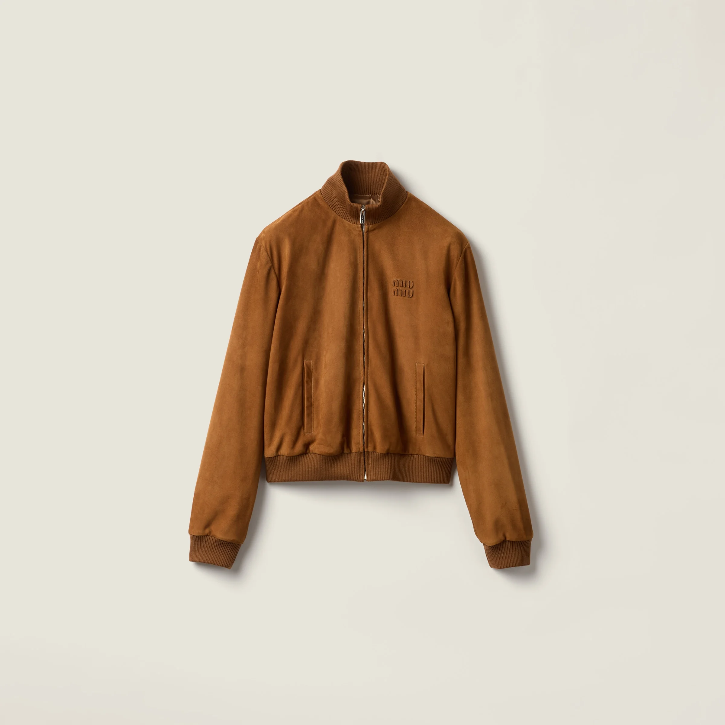 Waxed suede jacket - 1