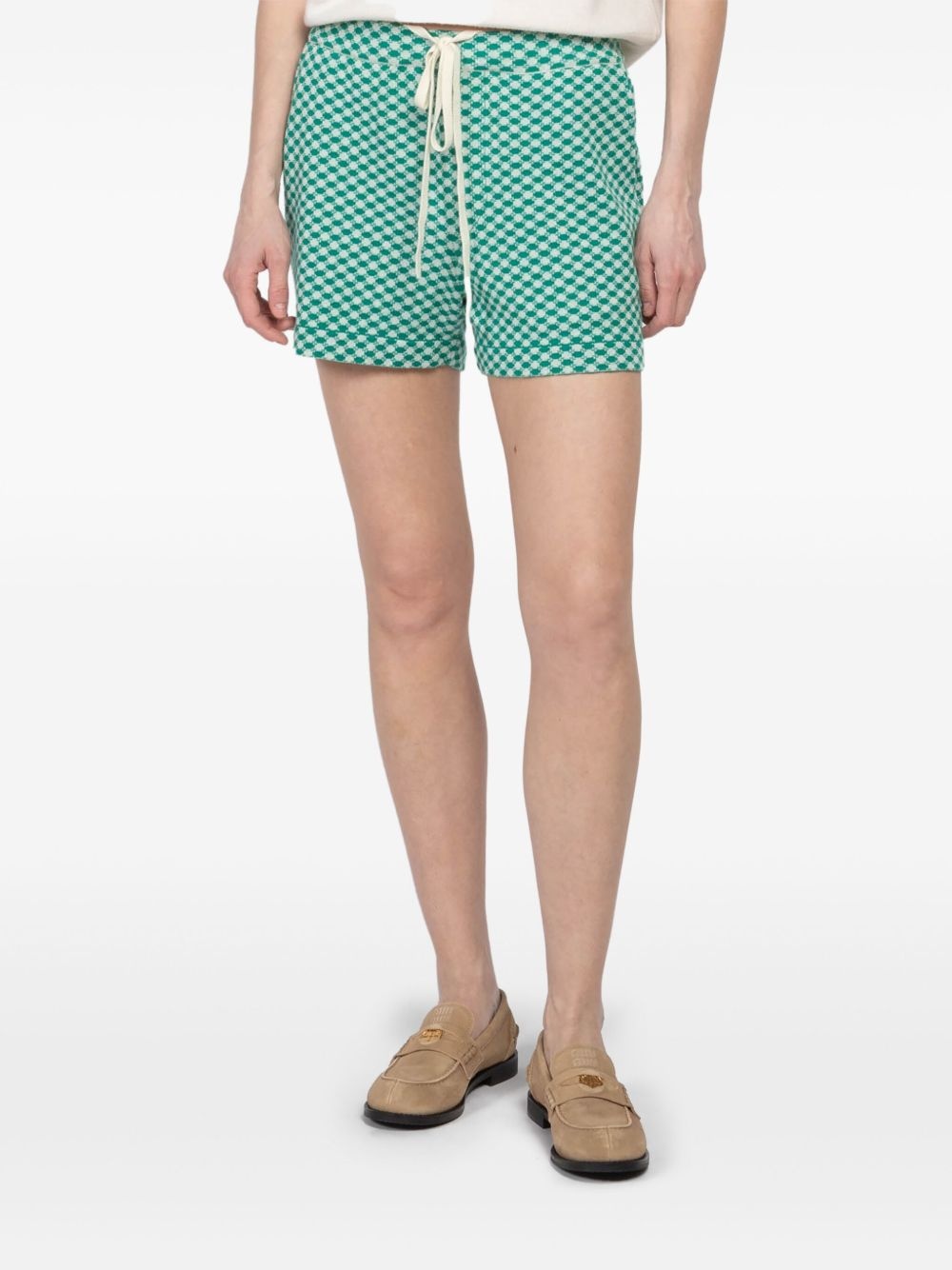 geometric-print shorts - 2