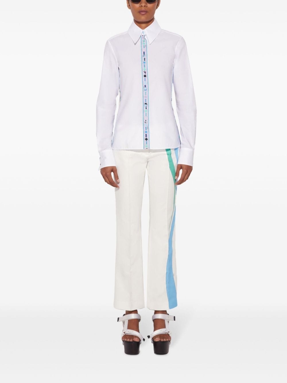 Vivara-print cotton shirt - 2