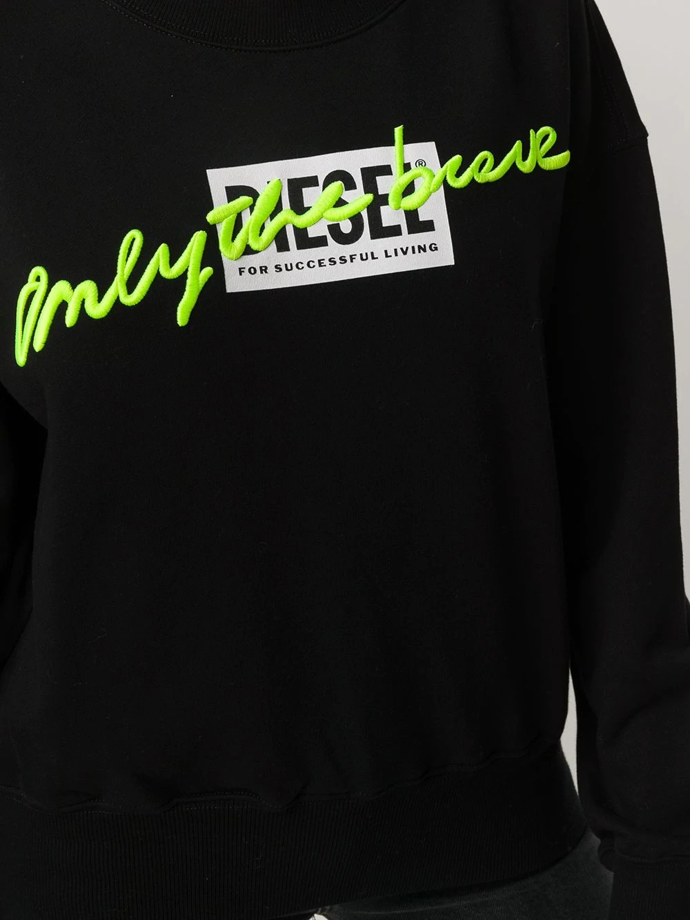 rubberised embroidered logo sweatshirt - 5