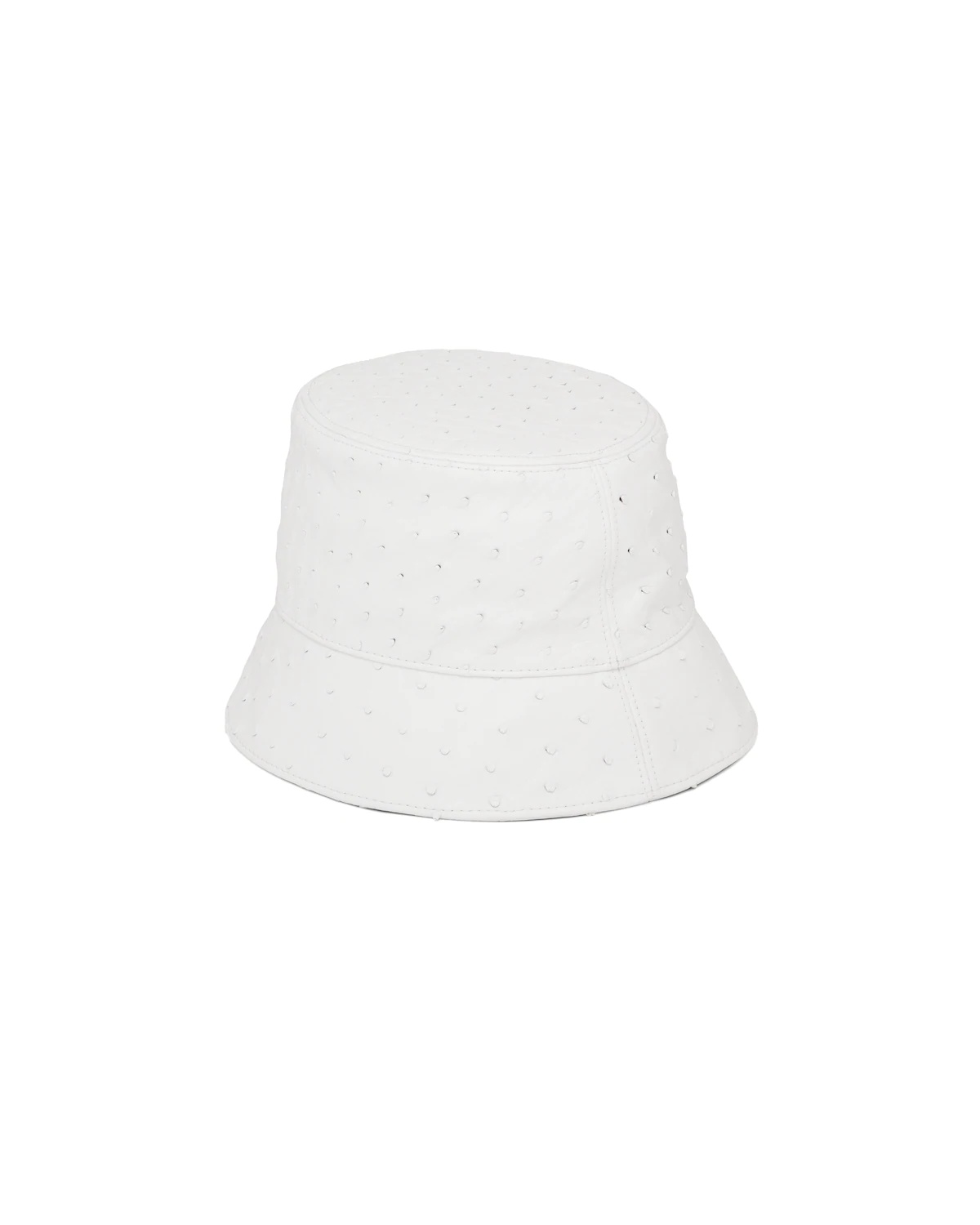 Ostrich leather bucket hat - 3
