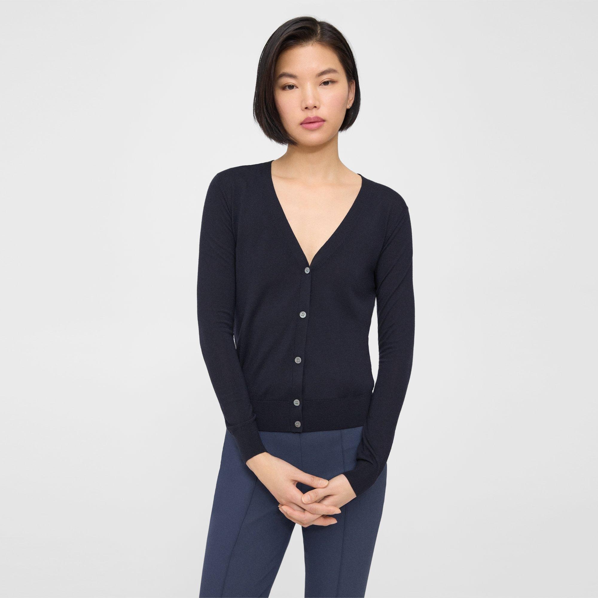 V-Neck Cardigan in Regal Wool - 2