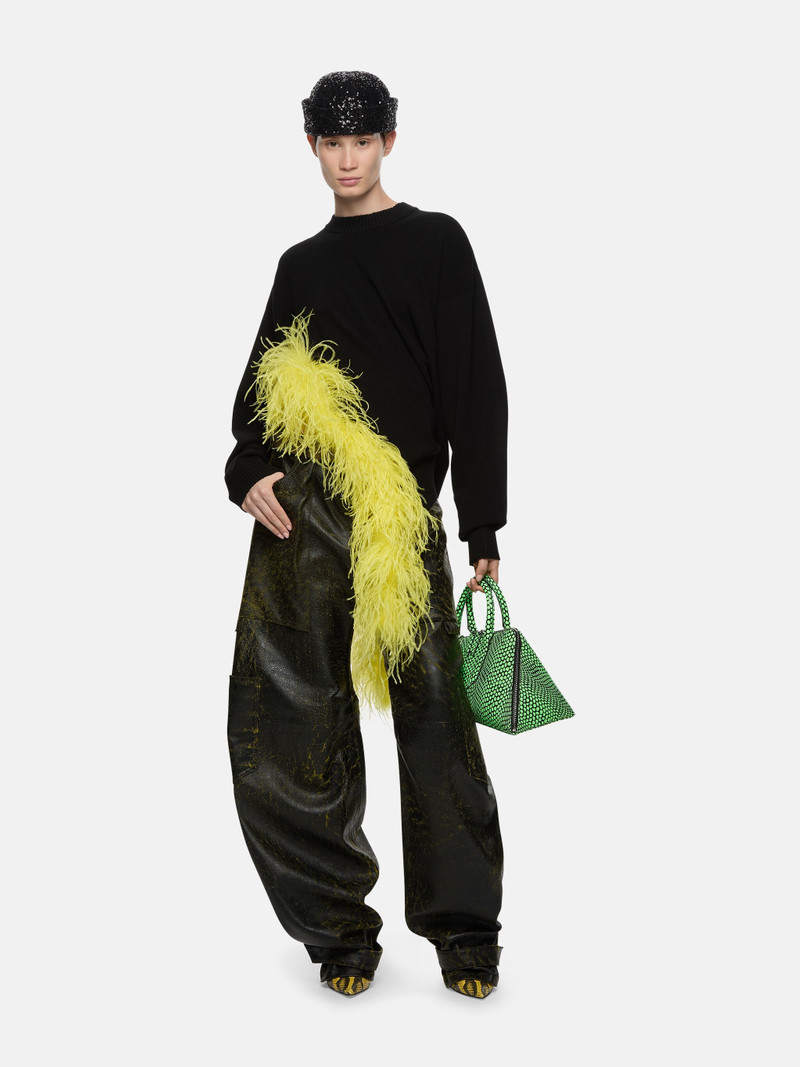 THE ATTICO ''BLANCHE'' BLACK AND YELLOW SWEATER outlook