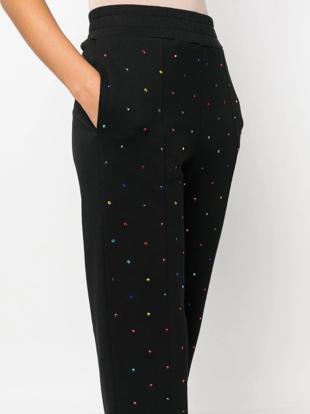 stud-embellished tapered joggers - 5