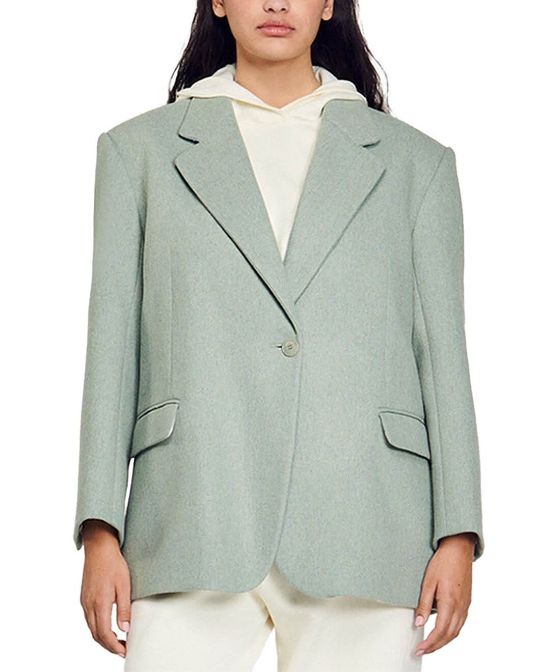 Sandro Wool-Blend Blazer - 1