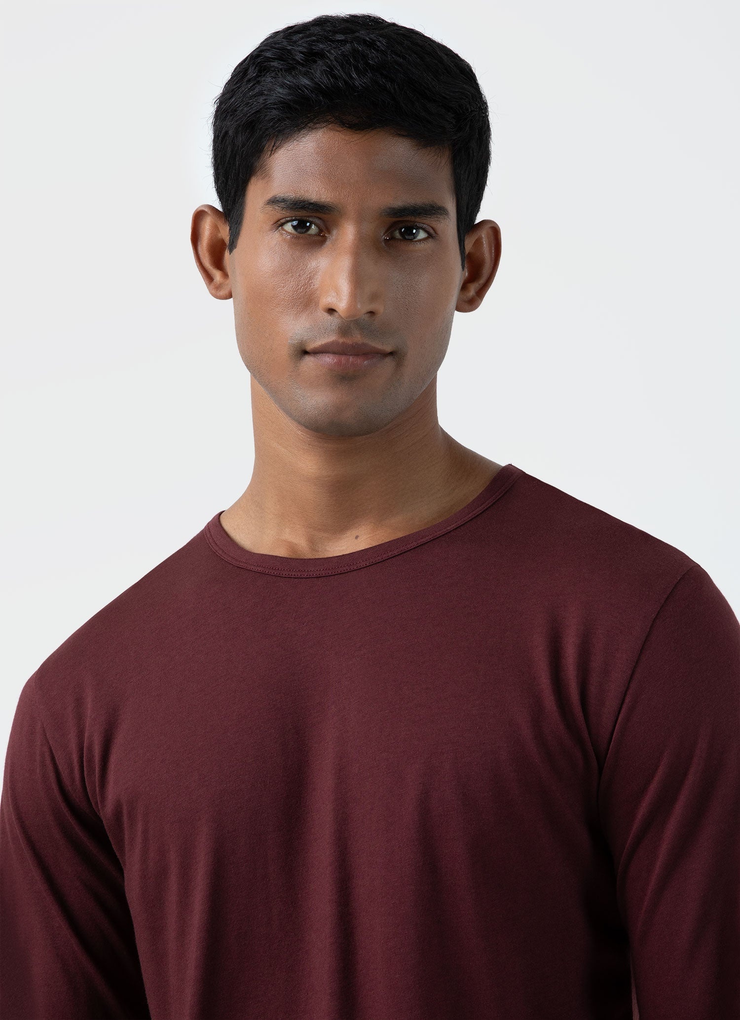 Long Sleeve Cotton Modal Lounge T‑shirt - 6