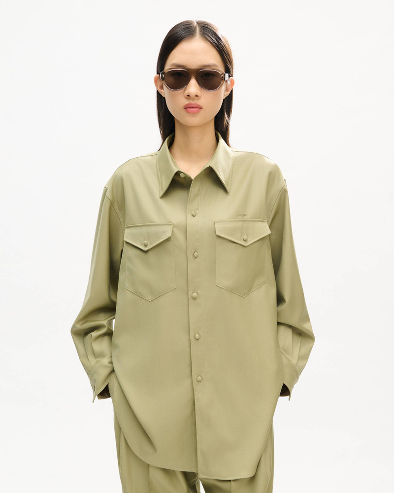 KENZO Overshirt in virgin wool outlook