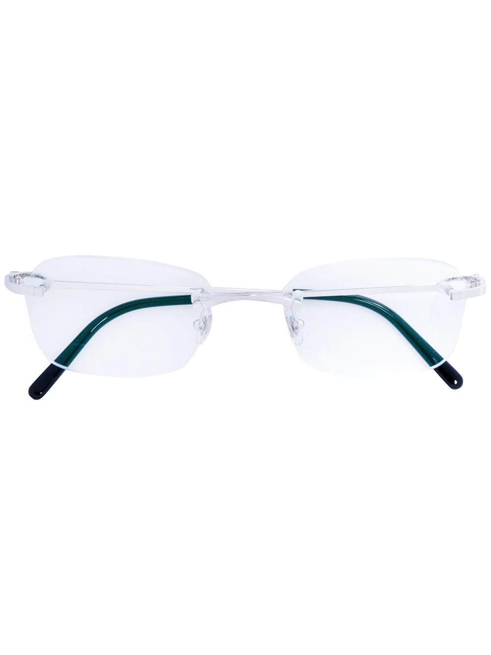 C Décor rimless rectangular-frame glasses - 1