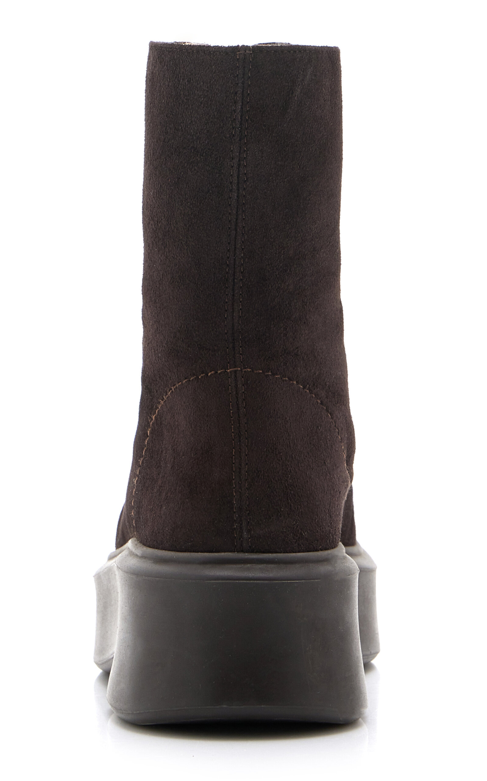Zipped Suede Boot I brown - 5