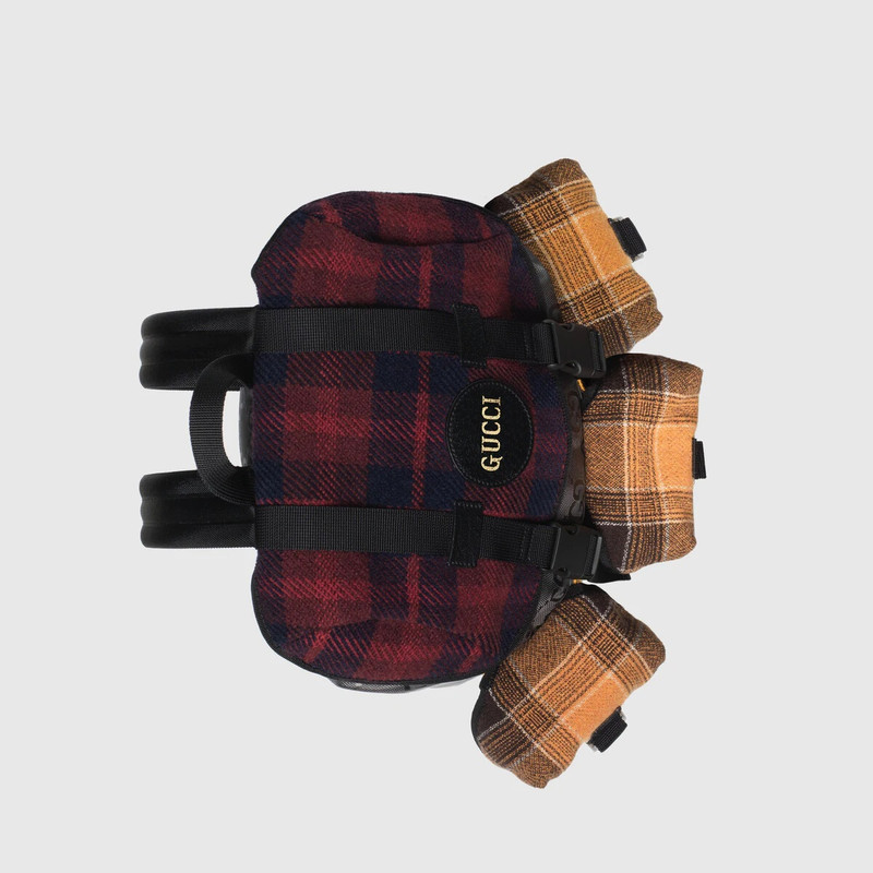 Gucci Off The Grid tartan backpack 6