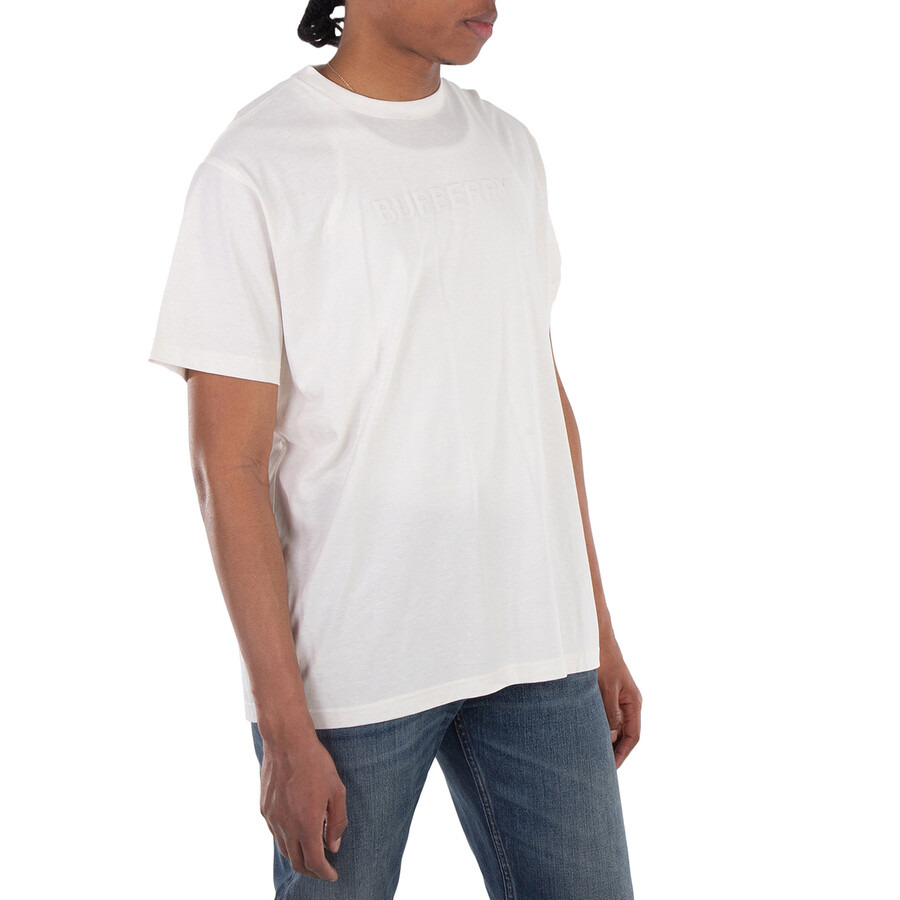 Burberry Logo Print Jersey T-Shirt In Oatmeal Melange - 2