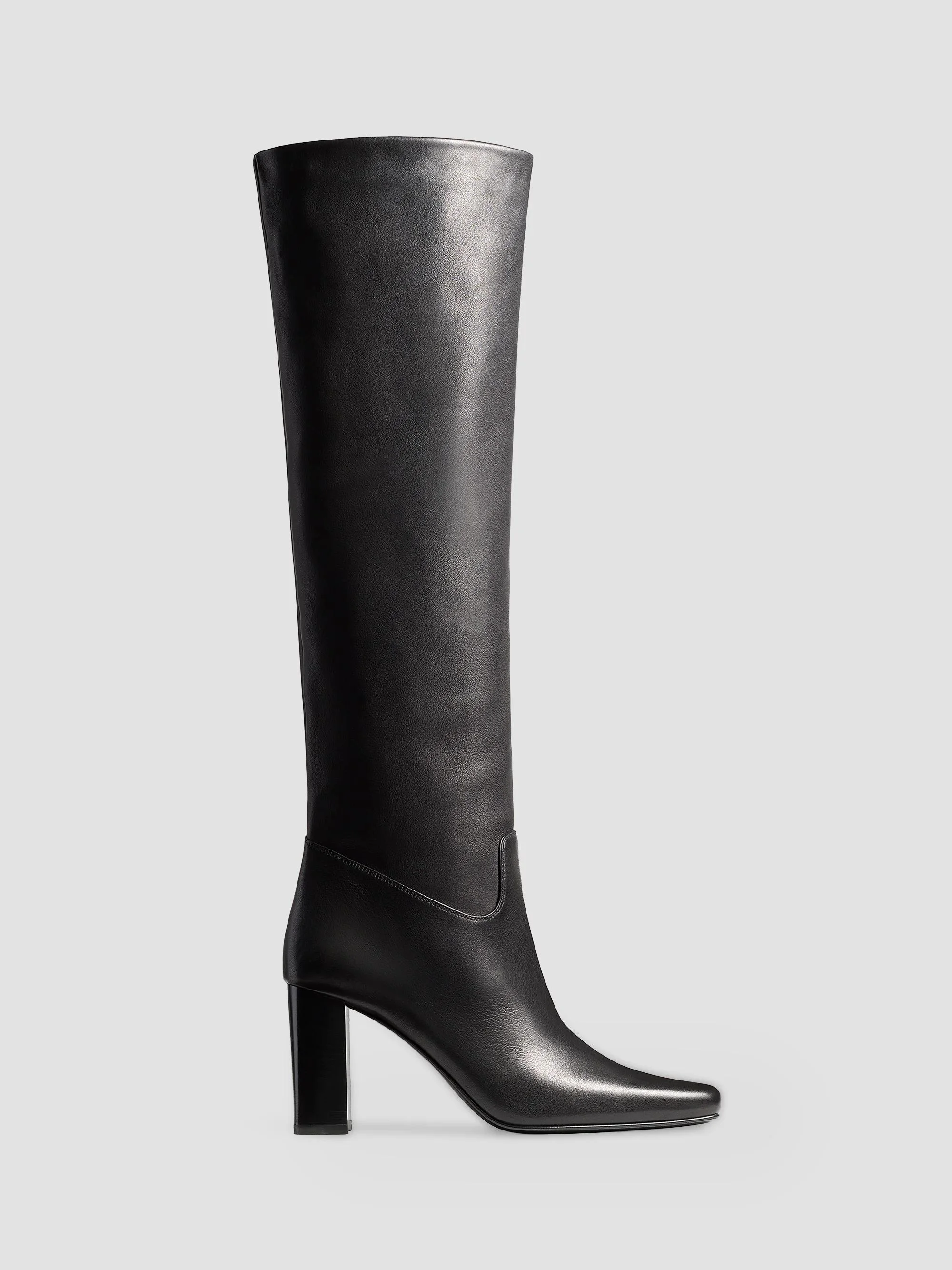Women's Petra 85MM Leather Knee-High Boots - Black - 1