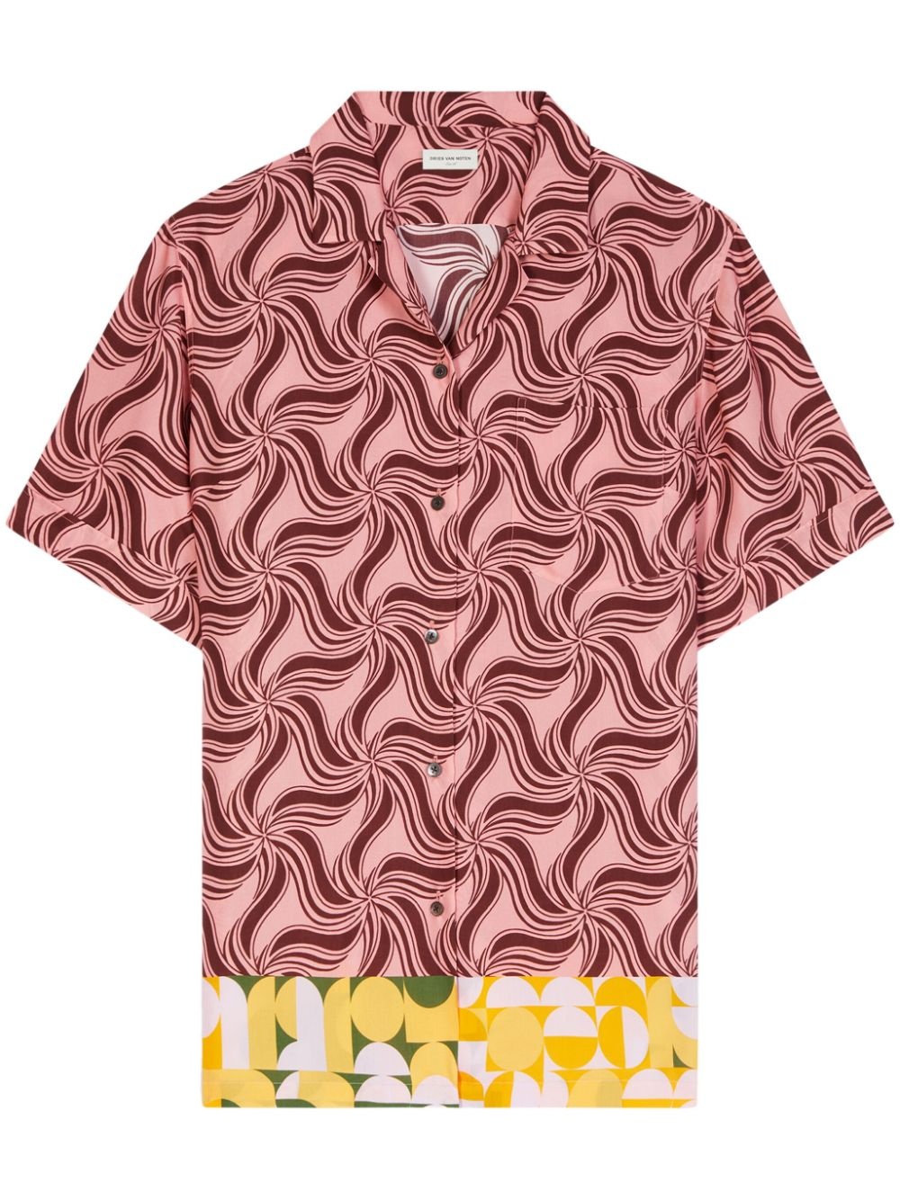 swirl-print shirt - 1