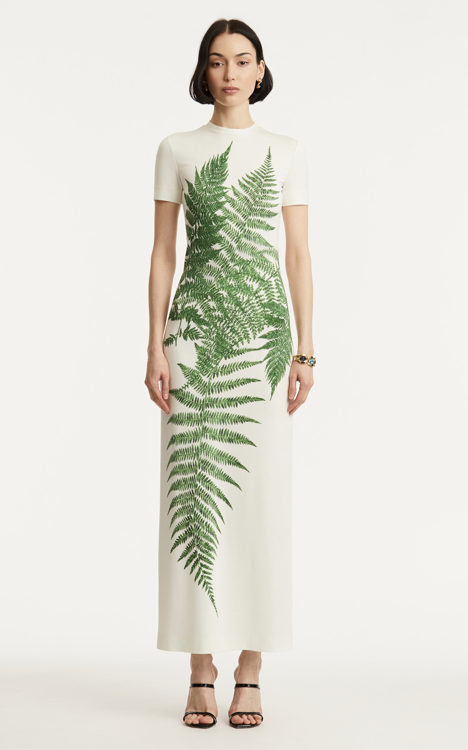 Printed Jersey Maxi Dress green - 2