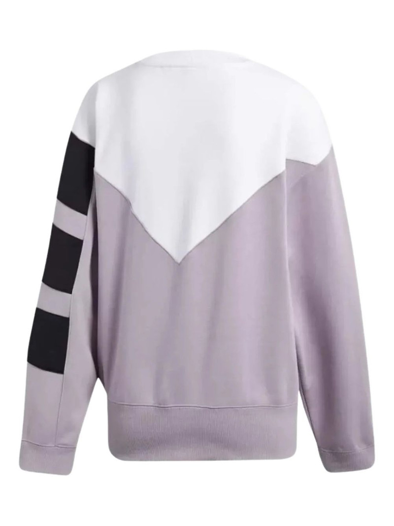 adidas Crewneck Sweatshirt WMNS "White / Lilac / Black" outlook