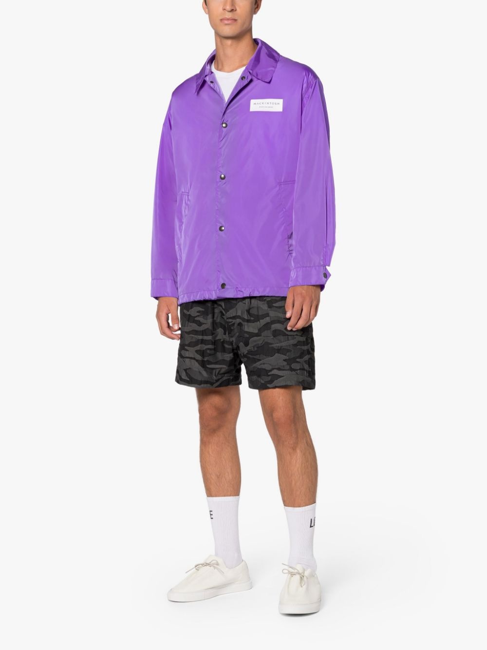 TEEMING LILAC NYLON PACKABLE COACH JACKET - 3