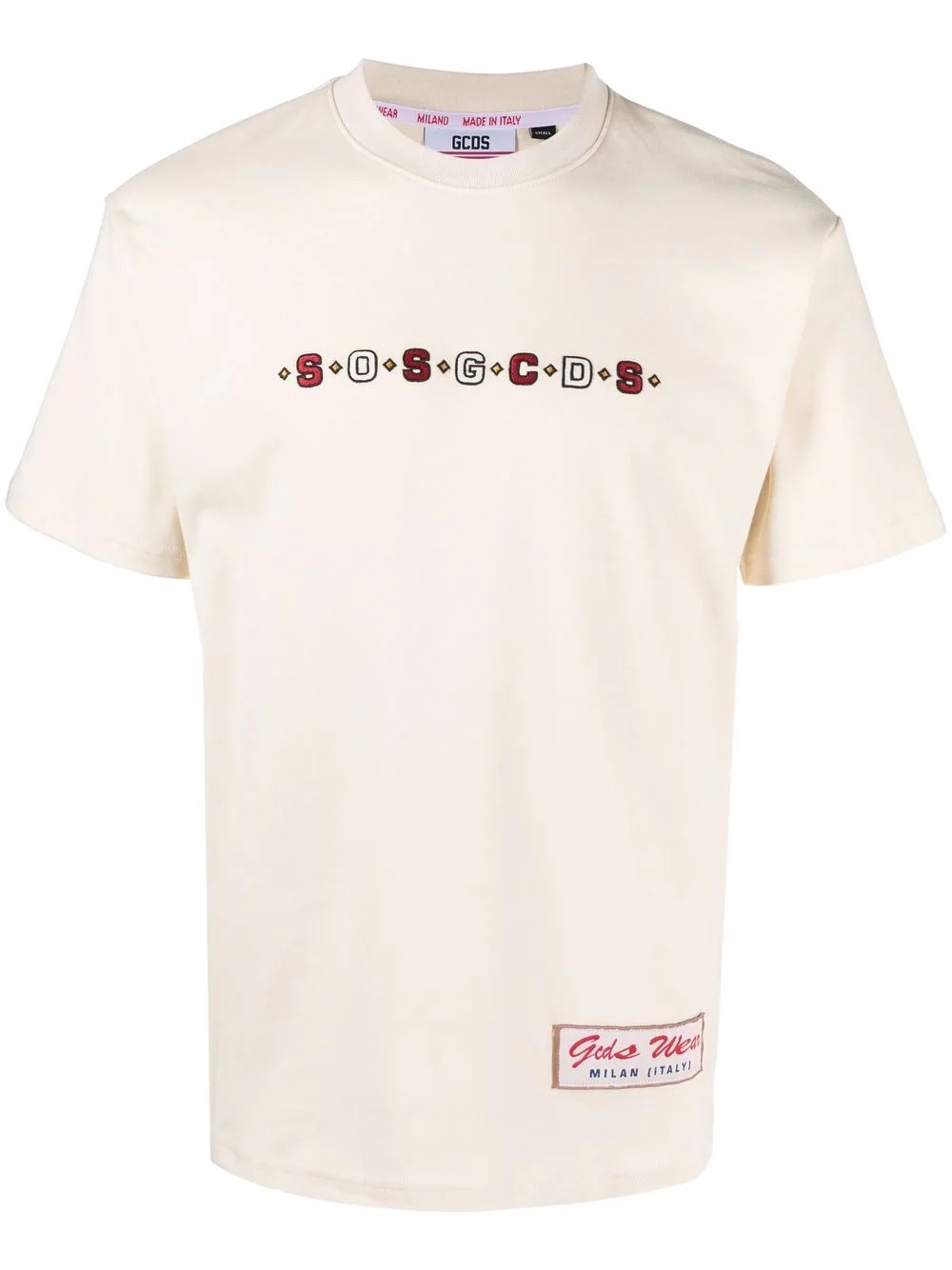 SOS embroidered logo T-shirt - 1