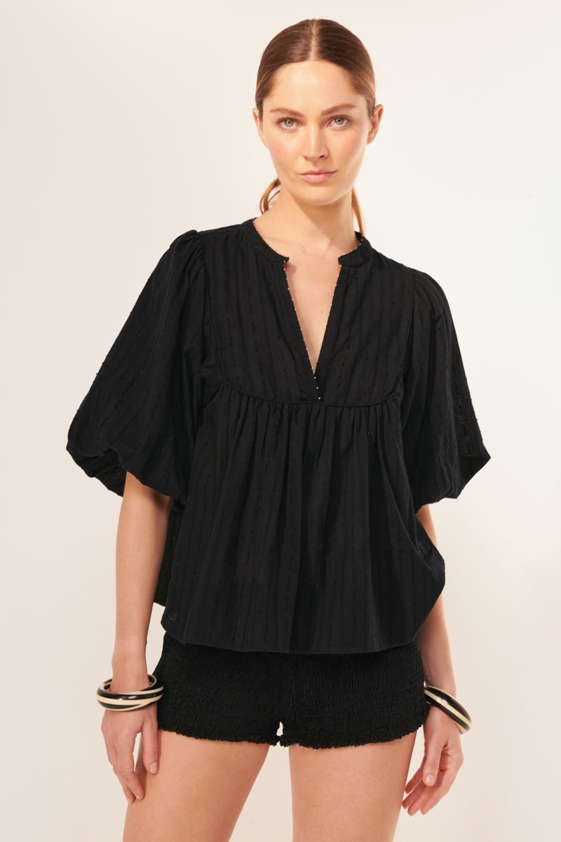 Blouse Flores - Black 1
