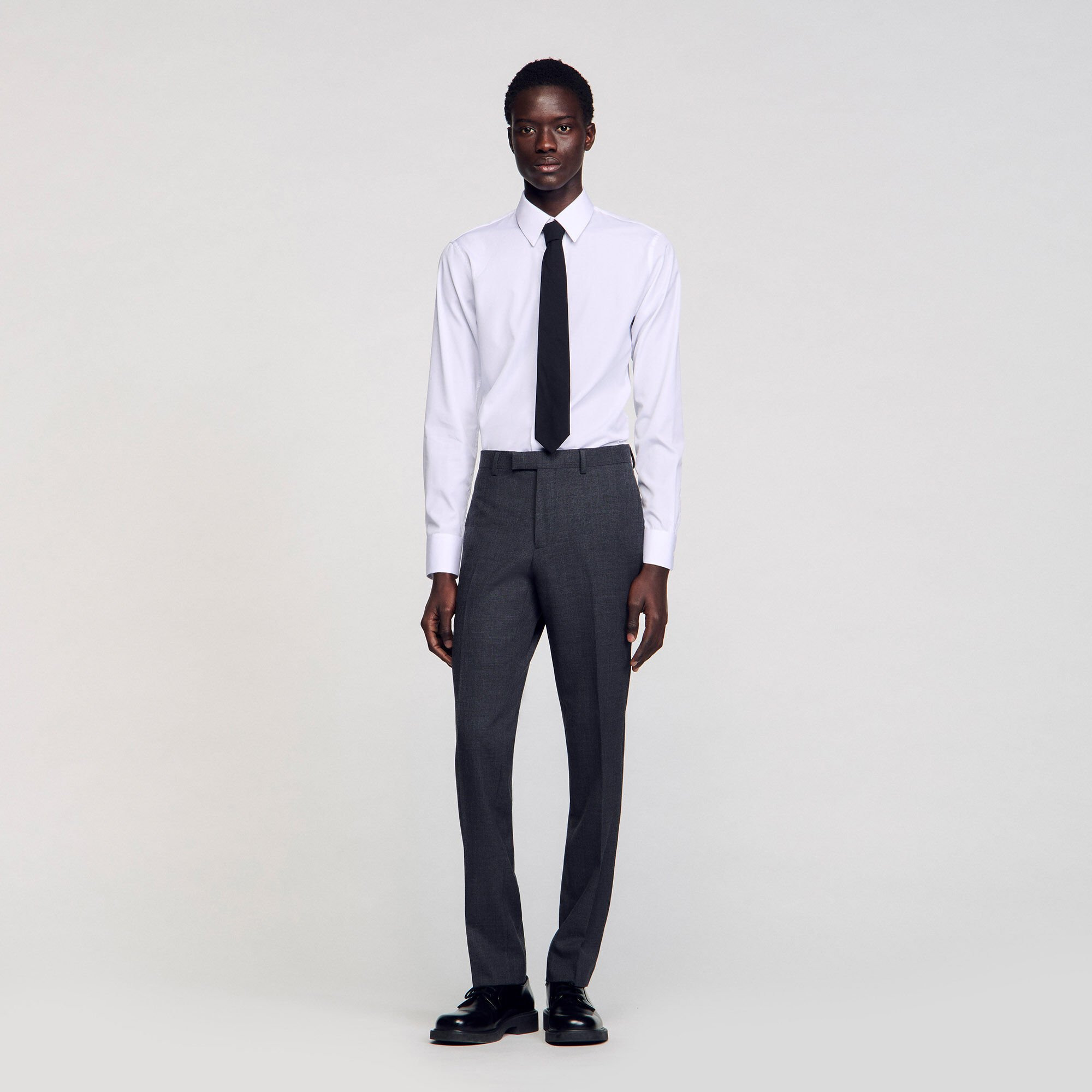 WOOL SUIT PANTS - 2