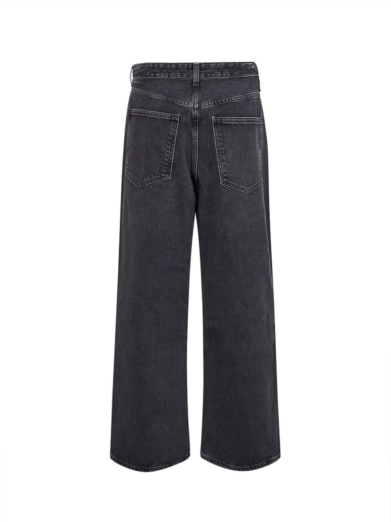 AGOLDE Black regenerative denim Vana fold jeans outlook