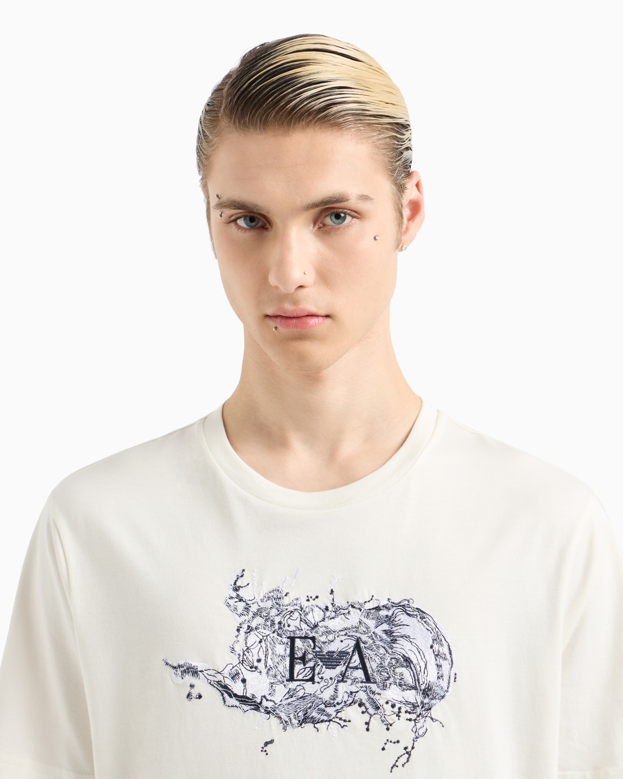 ASV jersey T-shirt with logo embroidery and breaking waves - 5