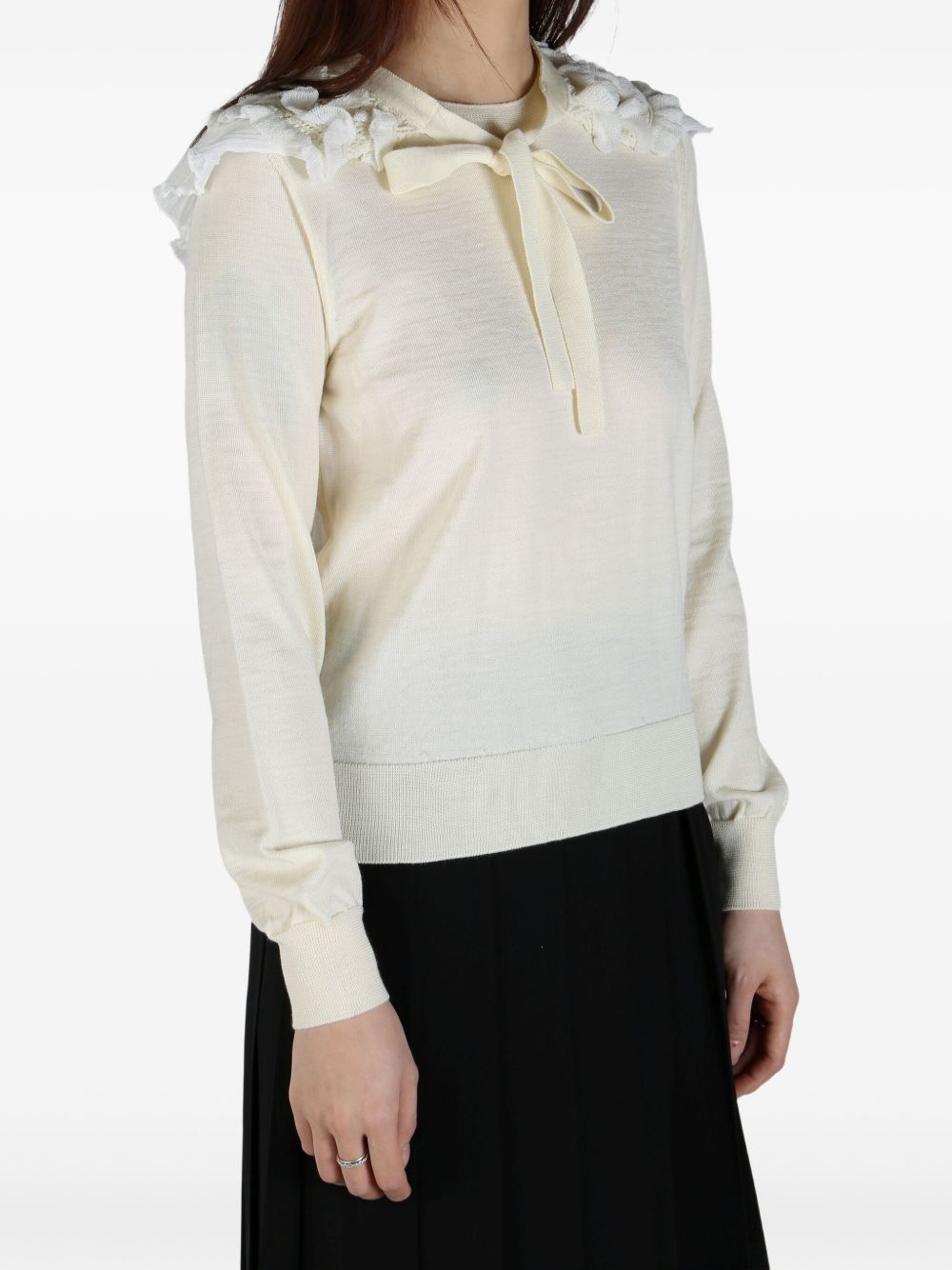 cape-detail jumper - 4