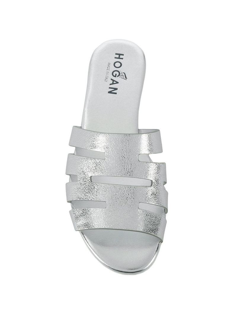 flat metallic sandals 4