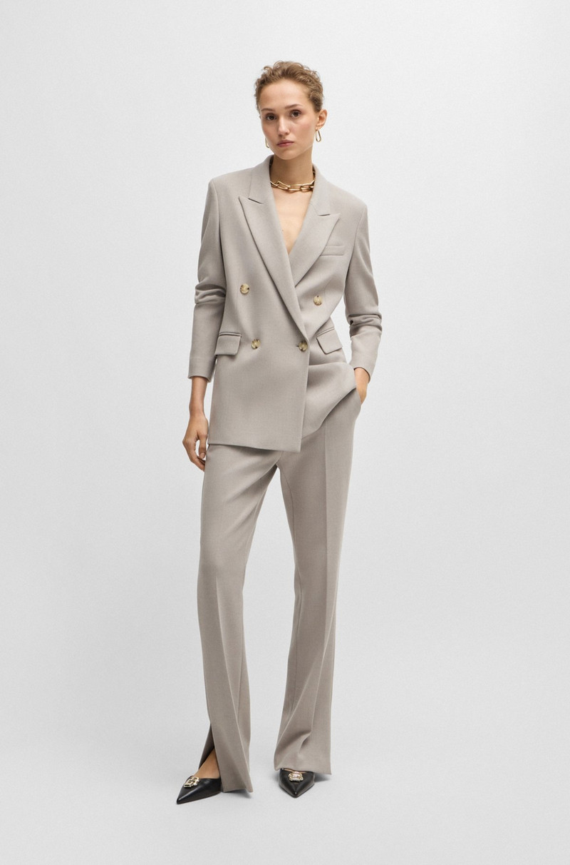 BOSS HIGH-WAISTED TROUSERS WITH FLARED LEG outlook
