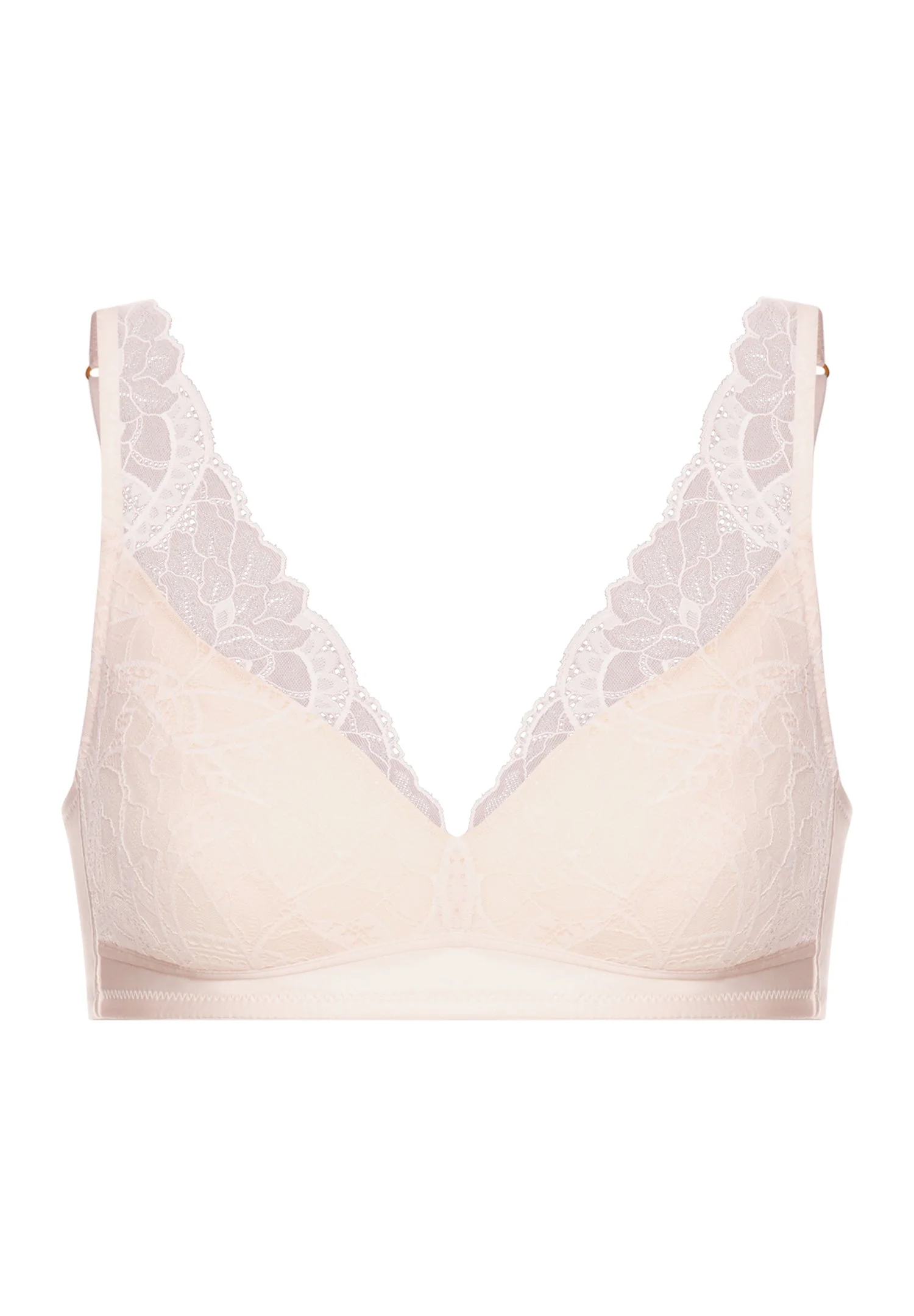 Azelia Lace Trim Soft Cup Spacer Bra - 1