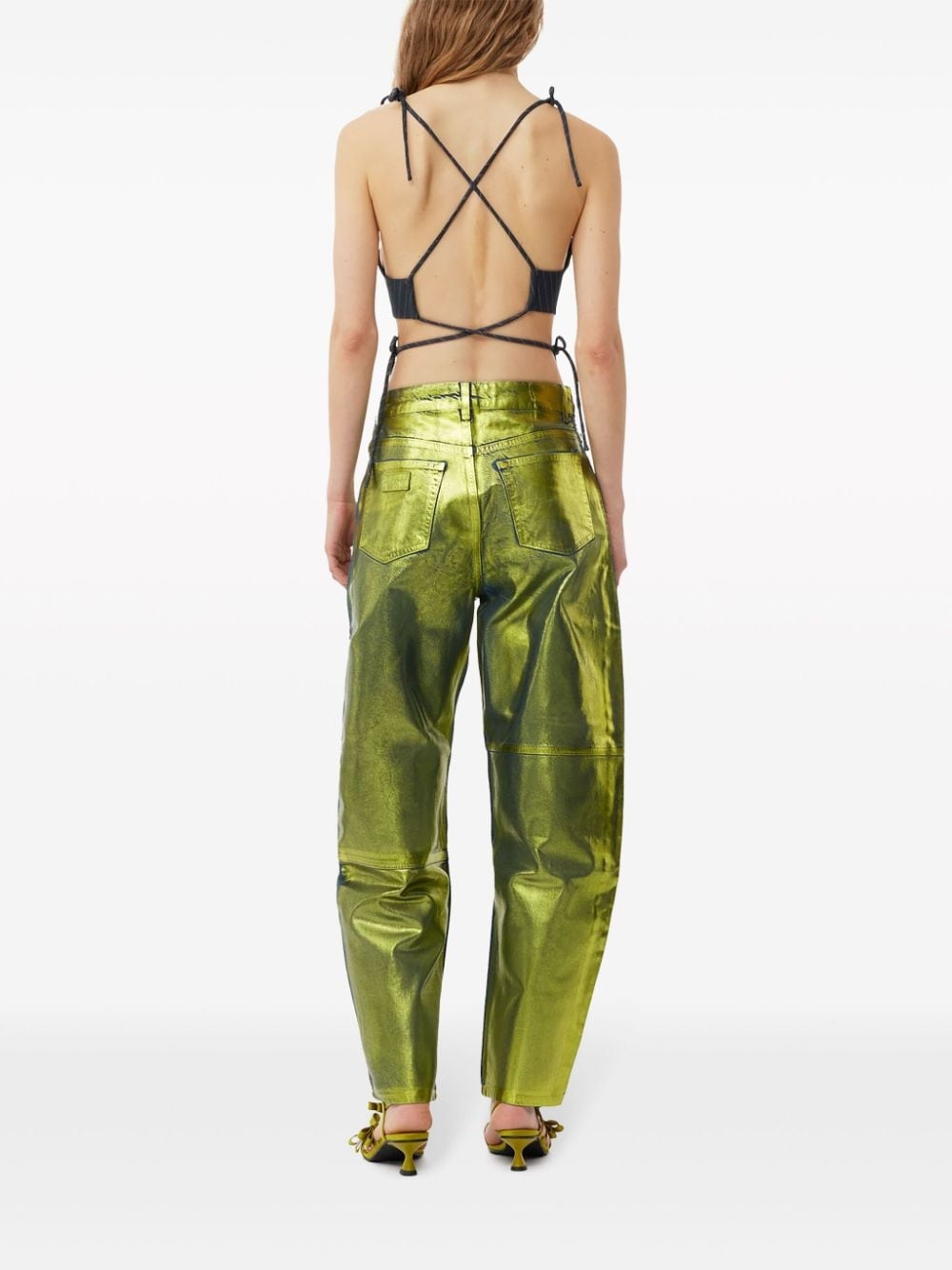 Stary foiled tapered jeans - 4