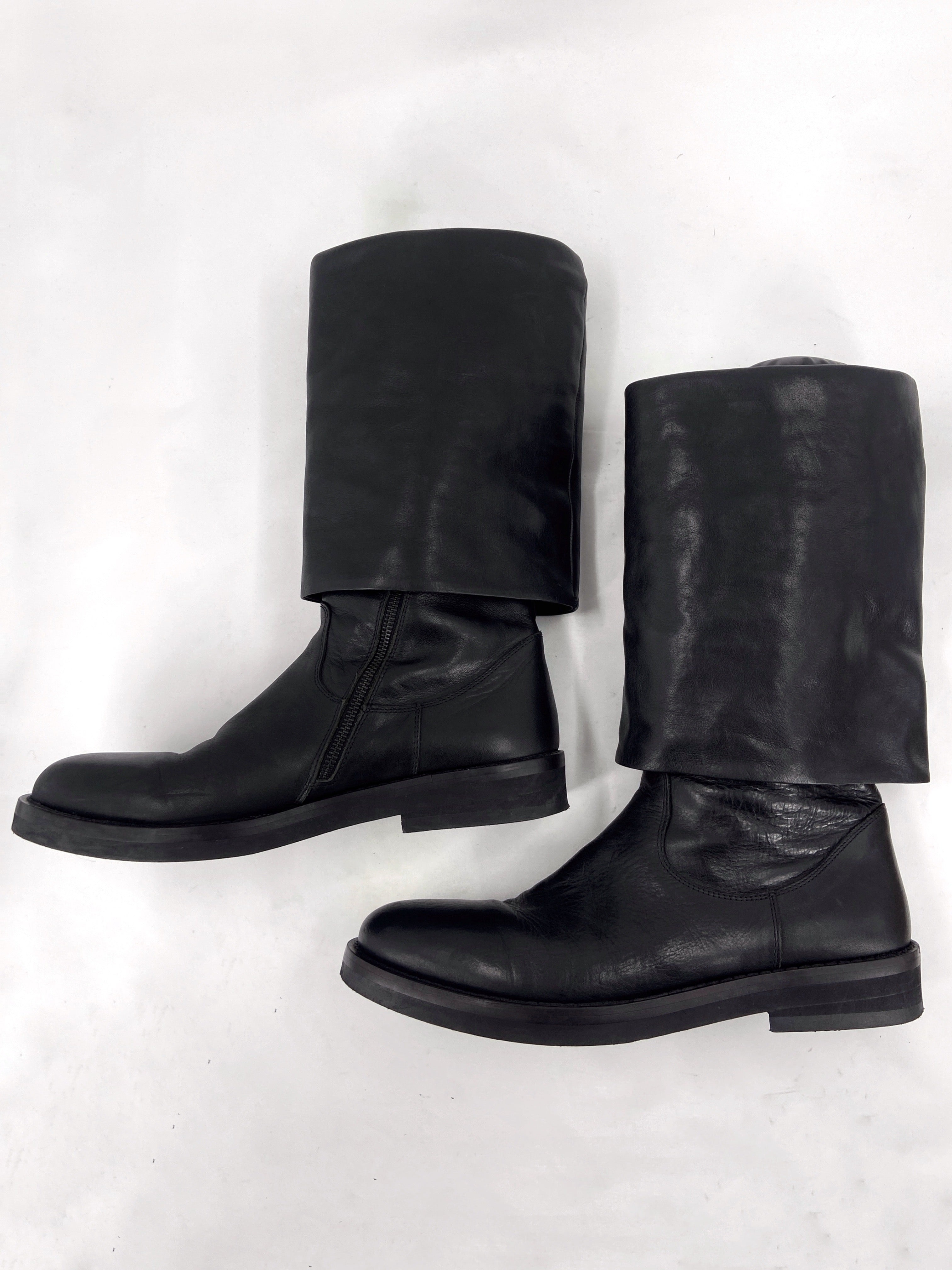 Ann Demeulemeester Fall 2000 Folded Thigh High Boot 43 - 9