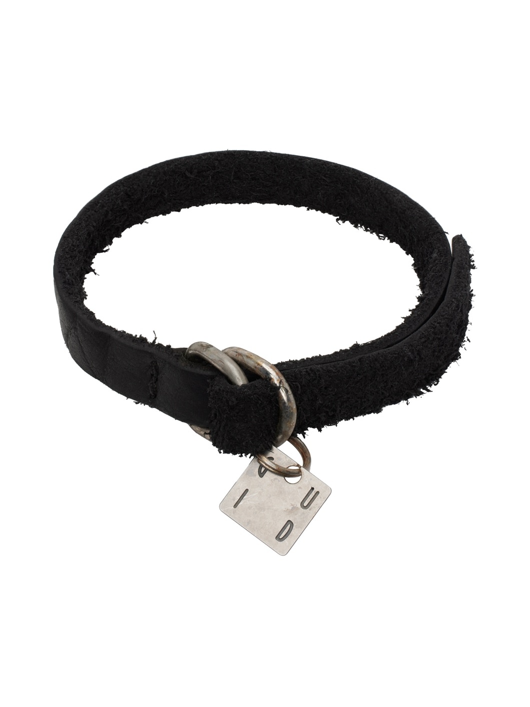 Black Bison Leather Bracelet - 1