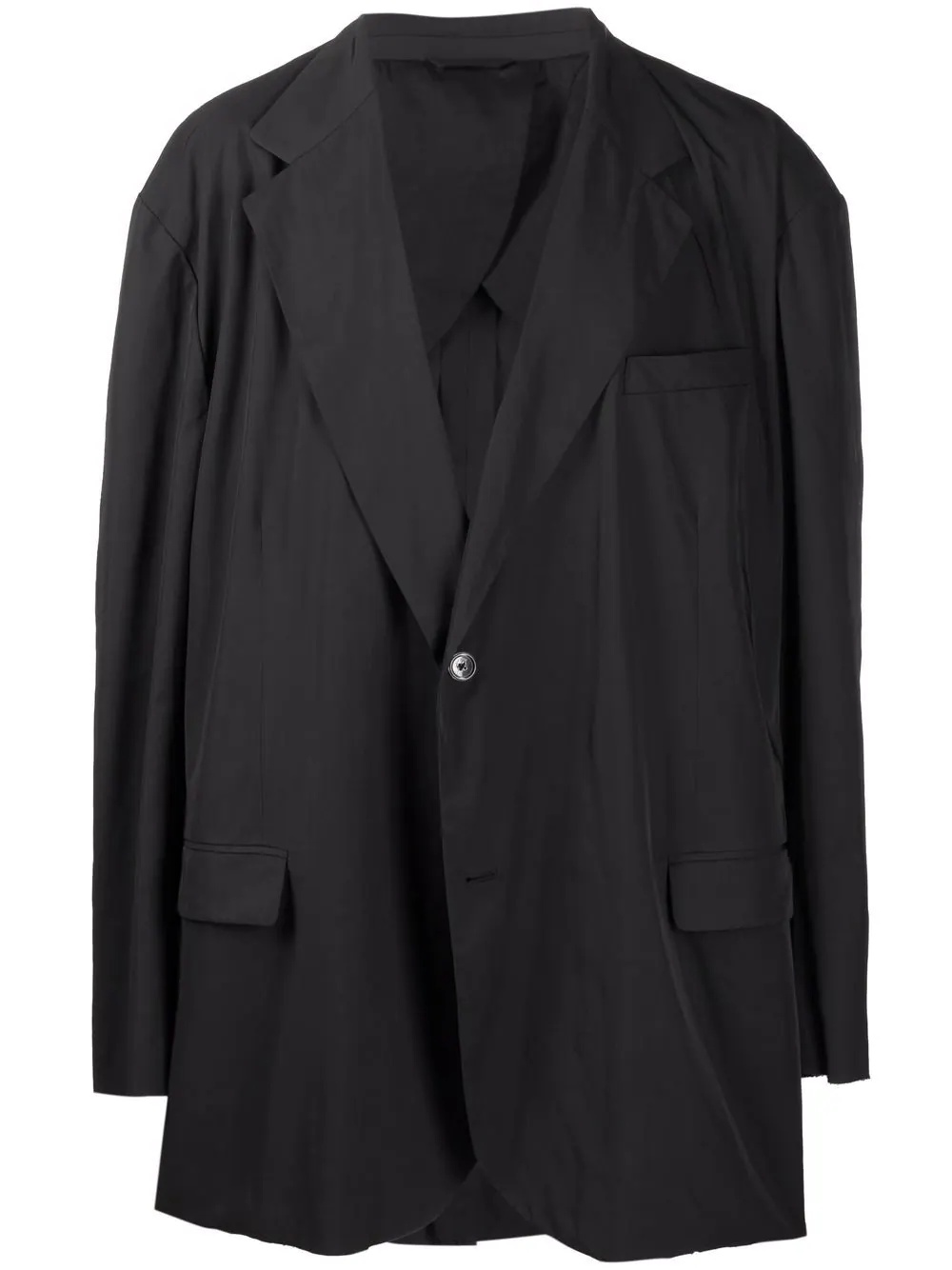 oversized single-breasted blazer - 1