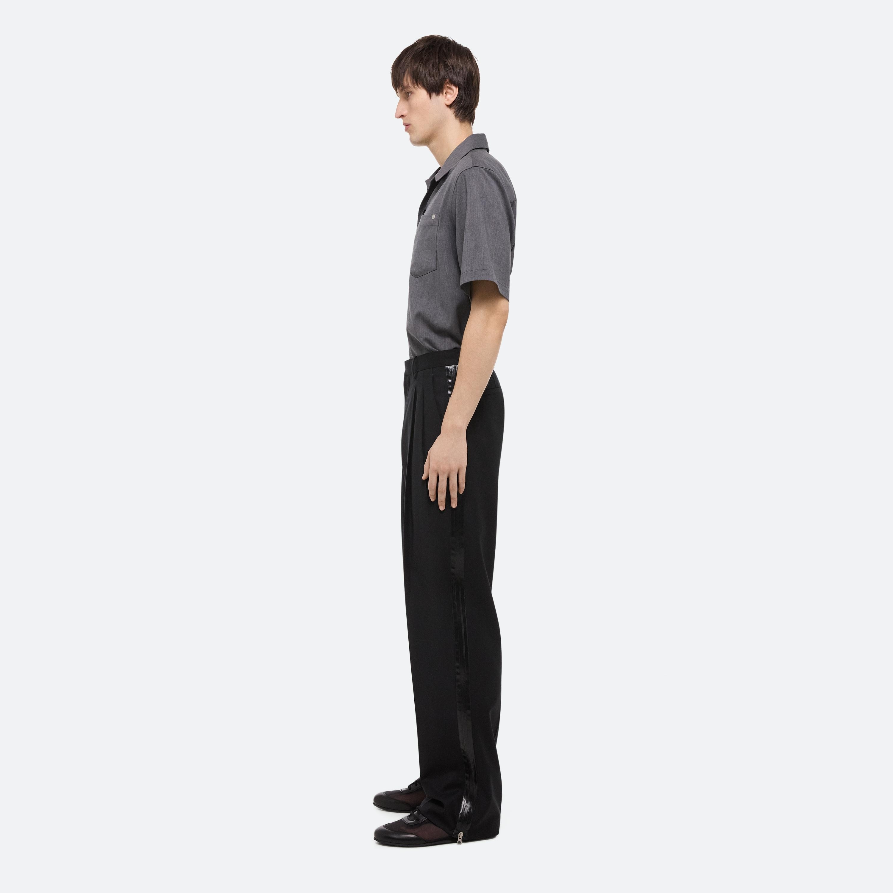 ZIP DOUBLE-PLEATED TROUSERS - 4