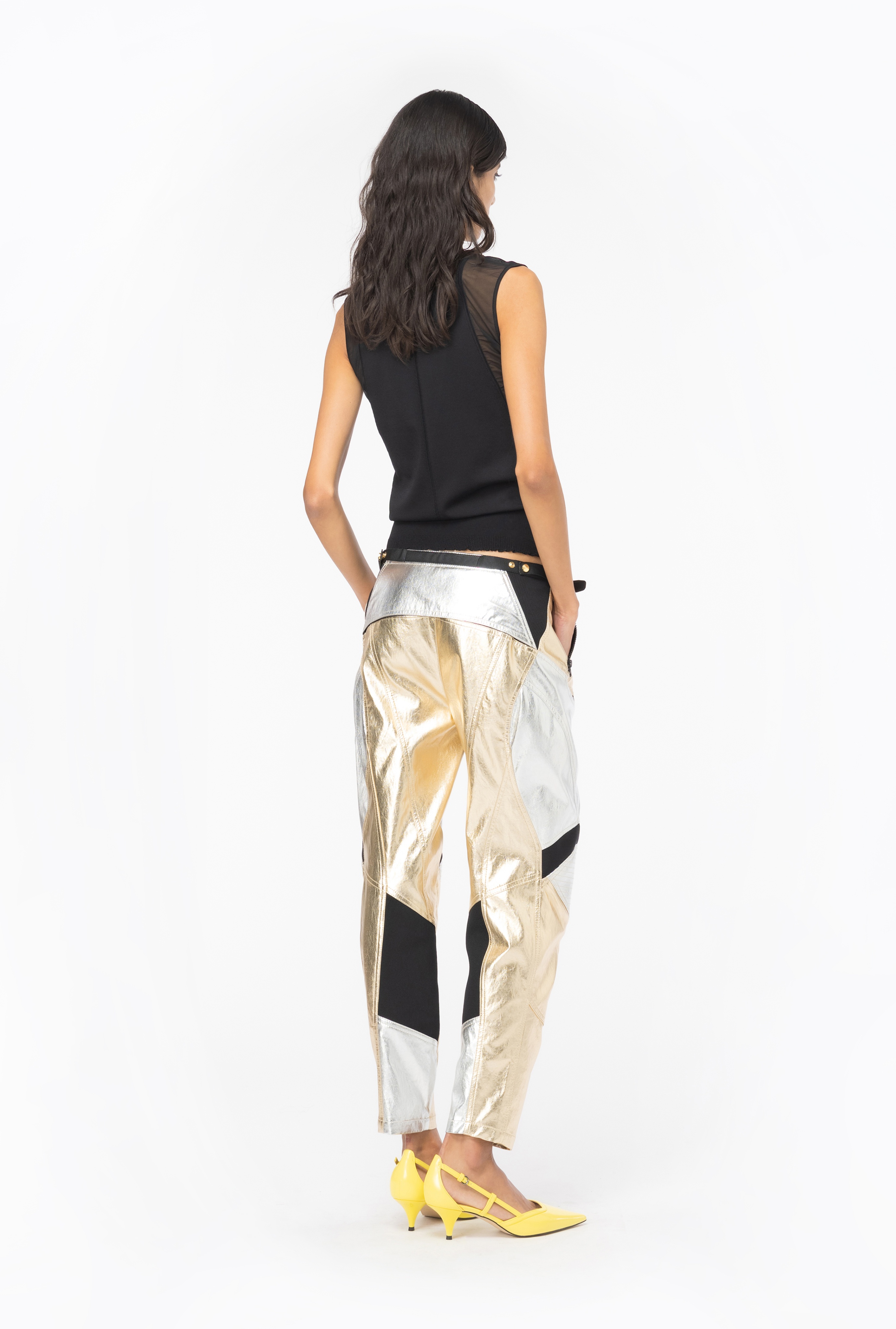SLEEVELESS SWEATER WITH TULLE - 4