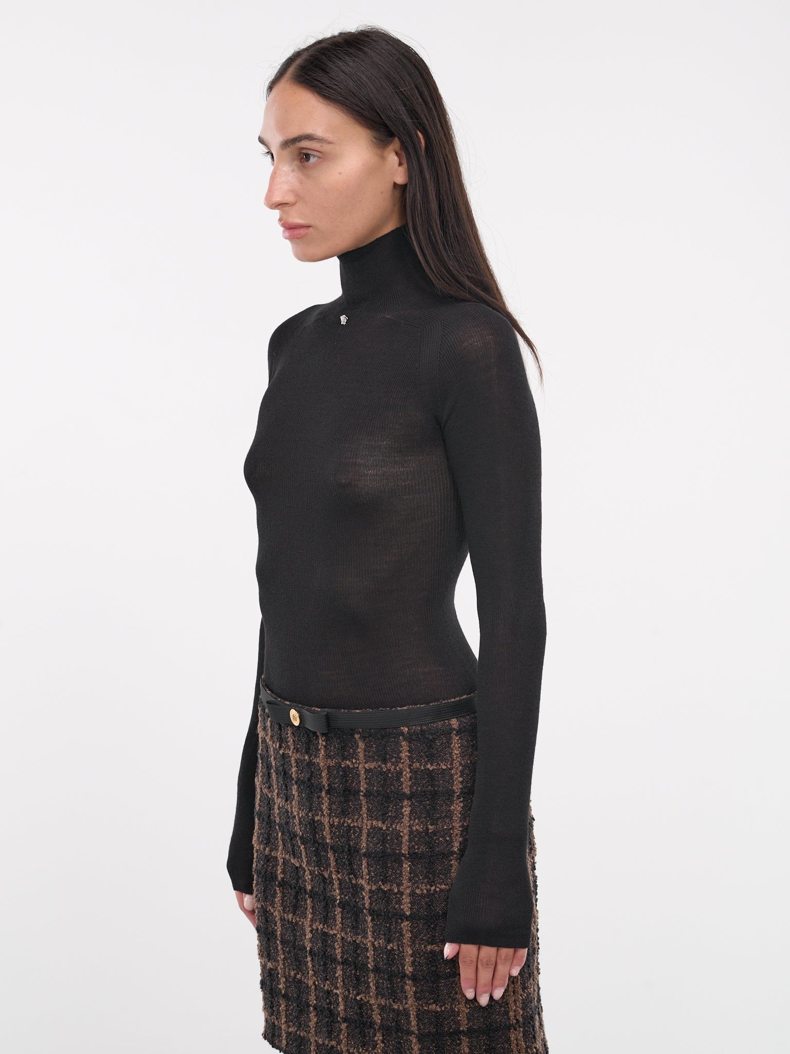 Medusa Rib-Knit Turtleneck - 2