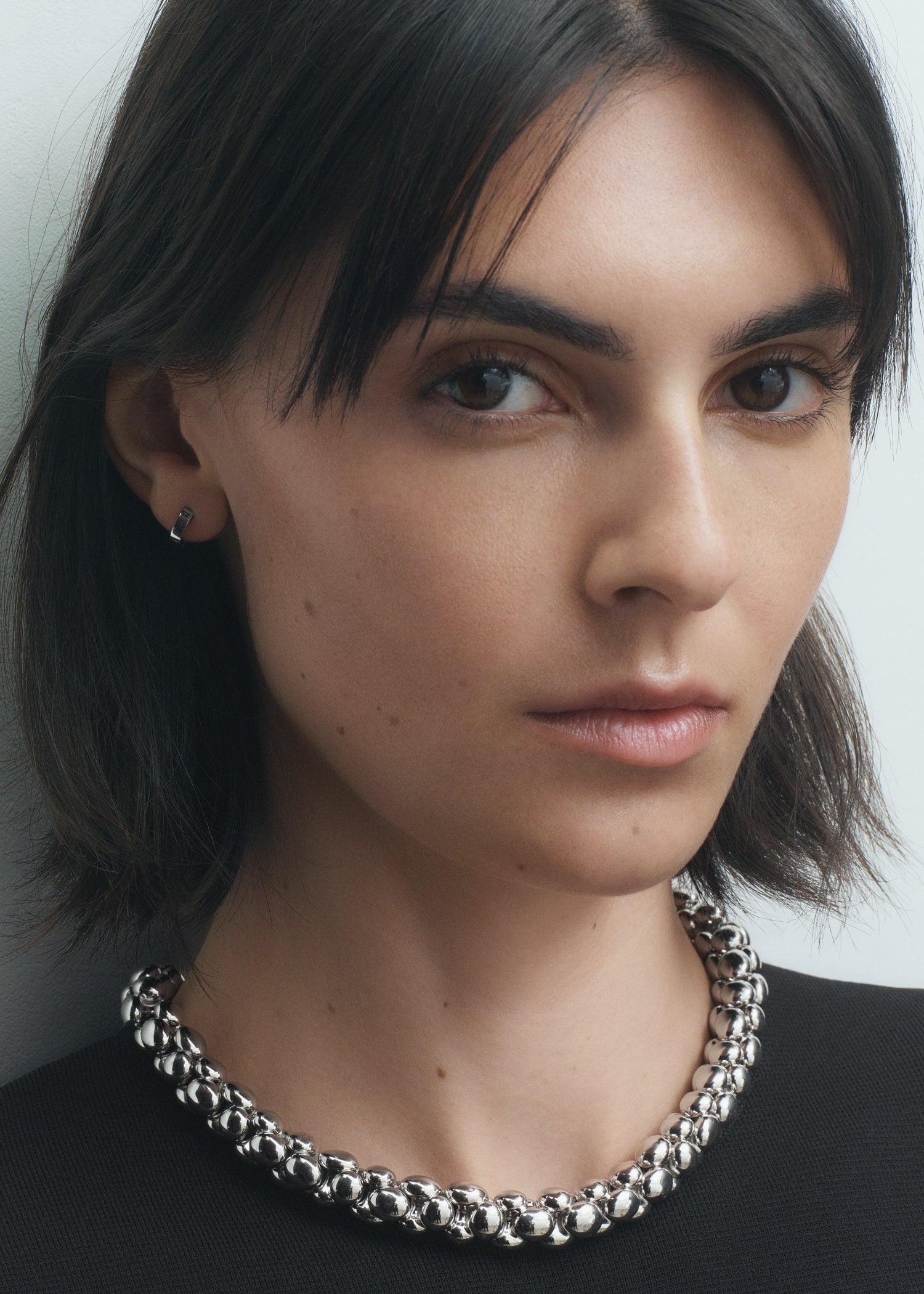 Pebble collar silver - 2