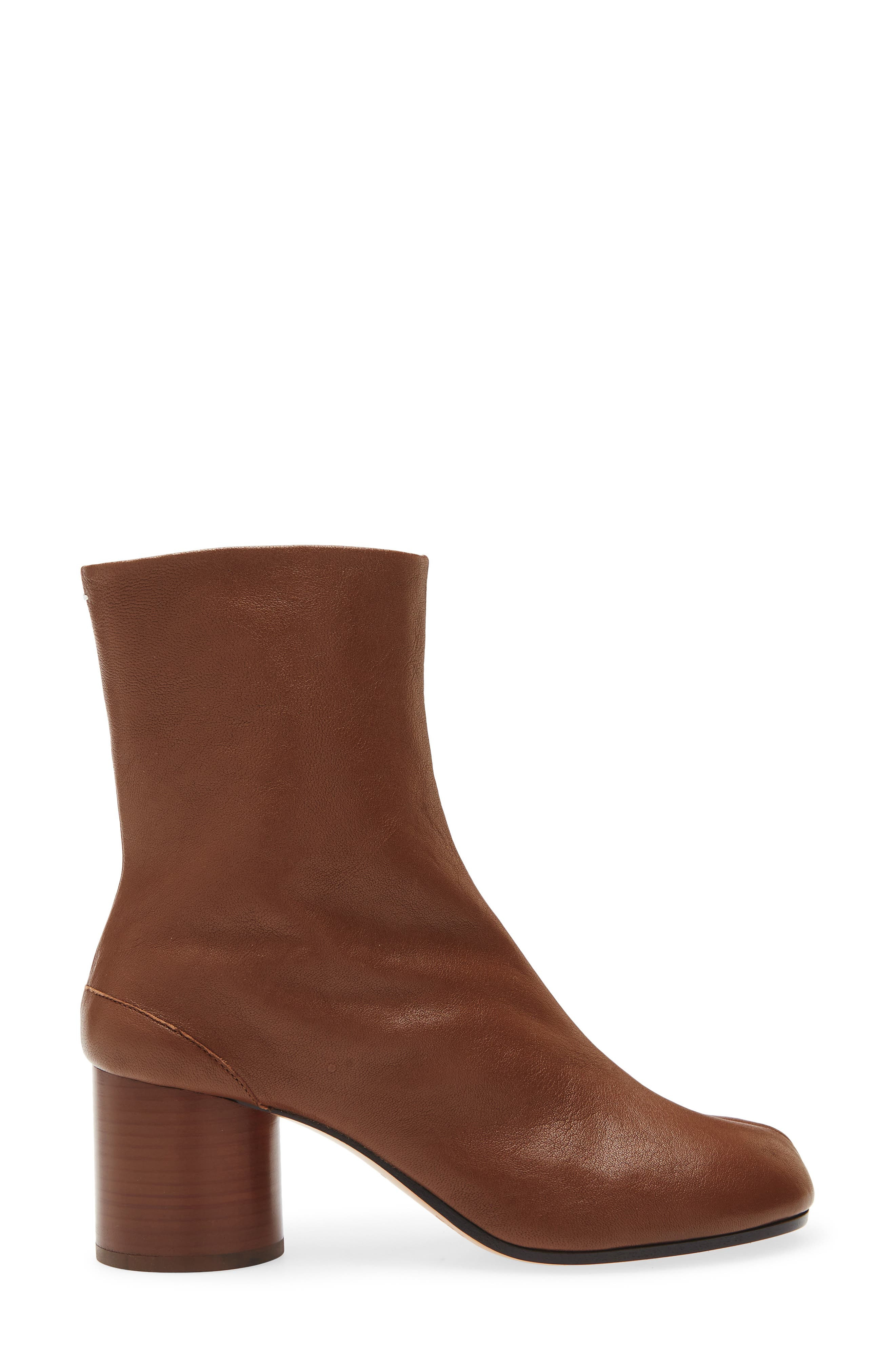 Maison Margiela Tabi Leather Boot in Warm Coffee at Nordstrom - 3