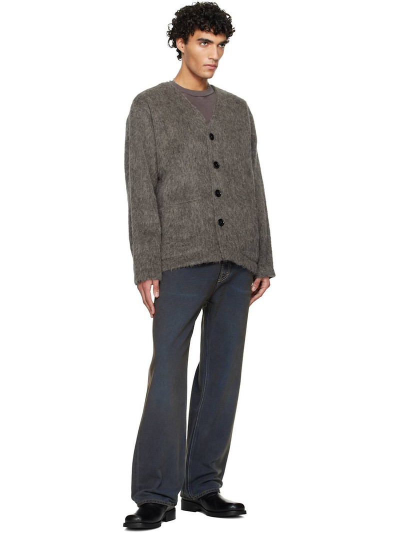 Our Legacy Gray Wool Cardigan outlook