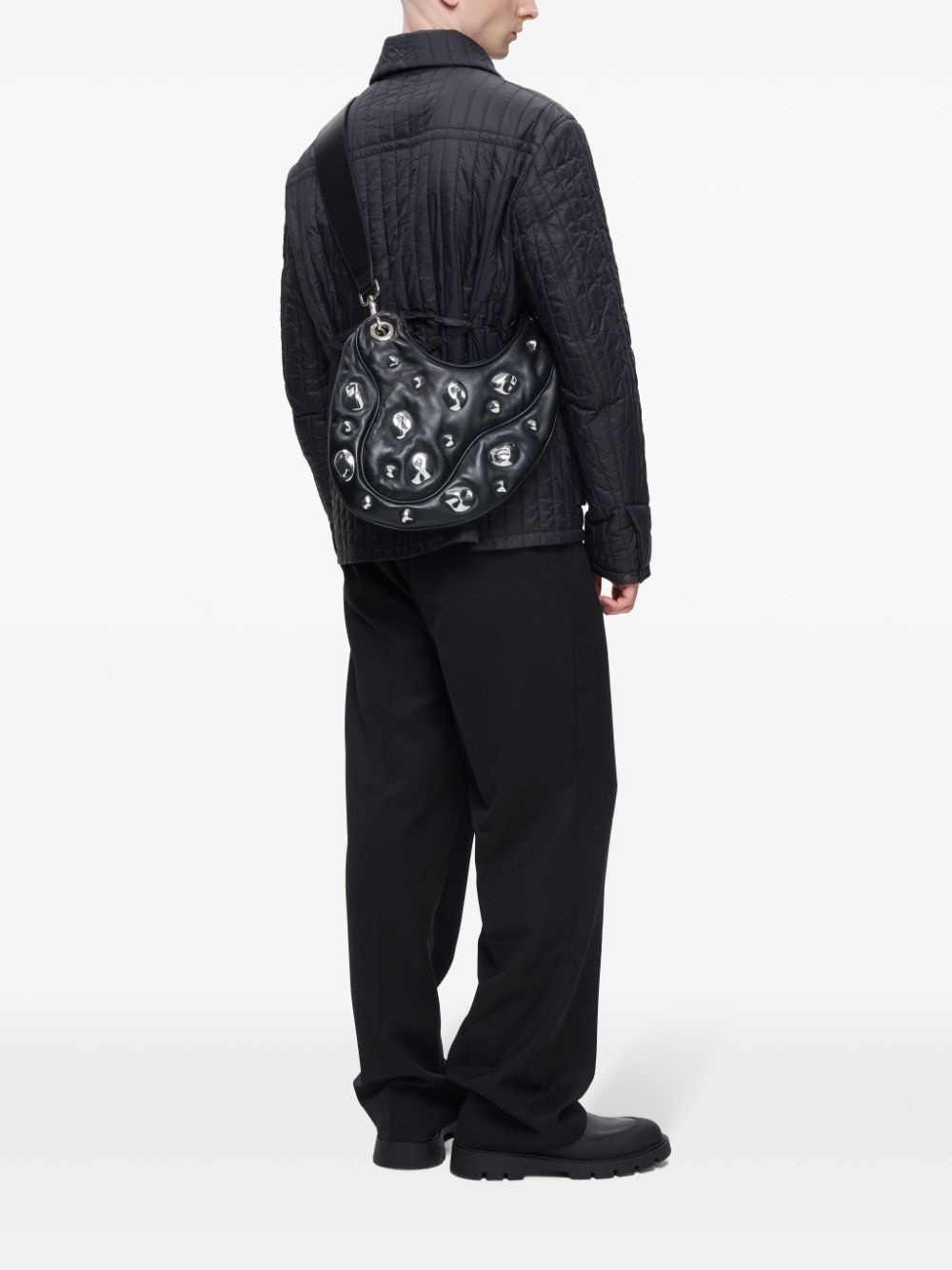 chrome-detail shoulder bag - 2
