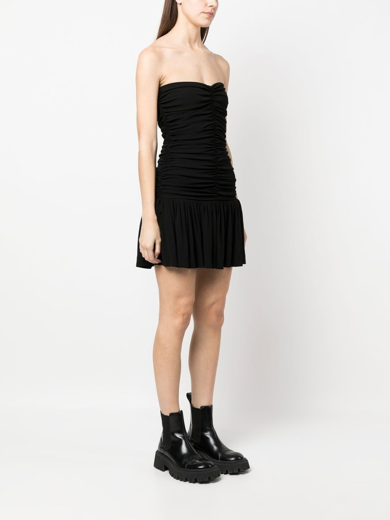 strapless ruched dress 3
