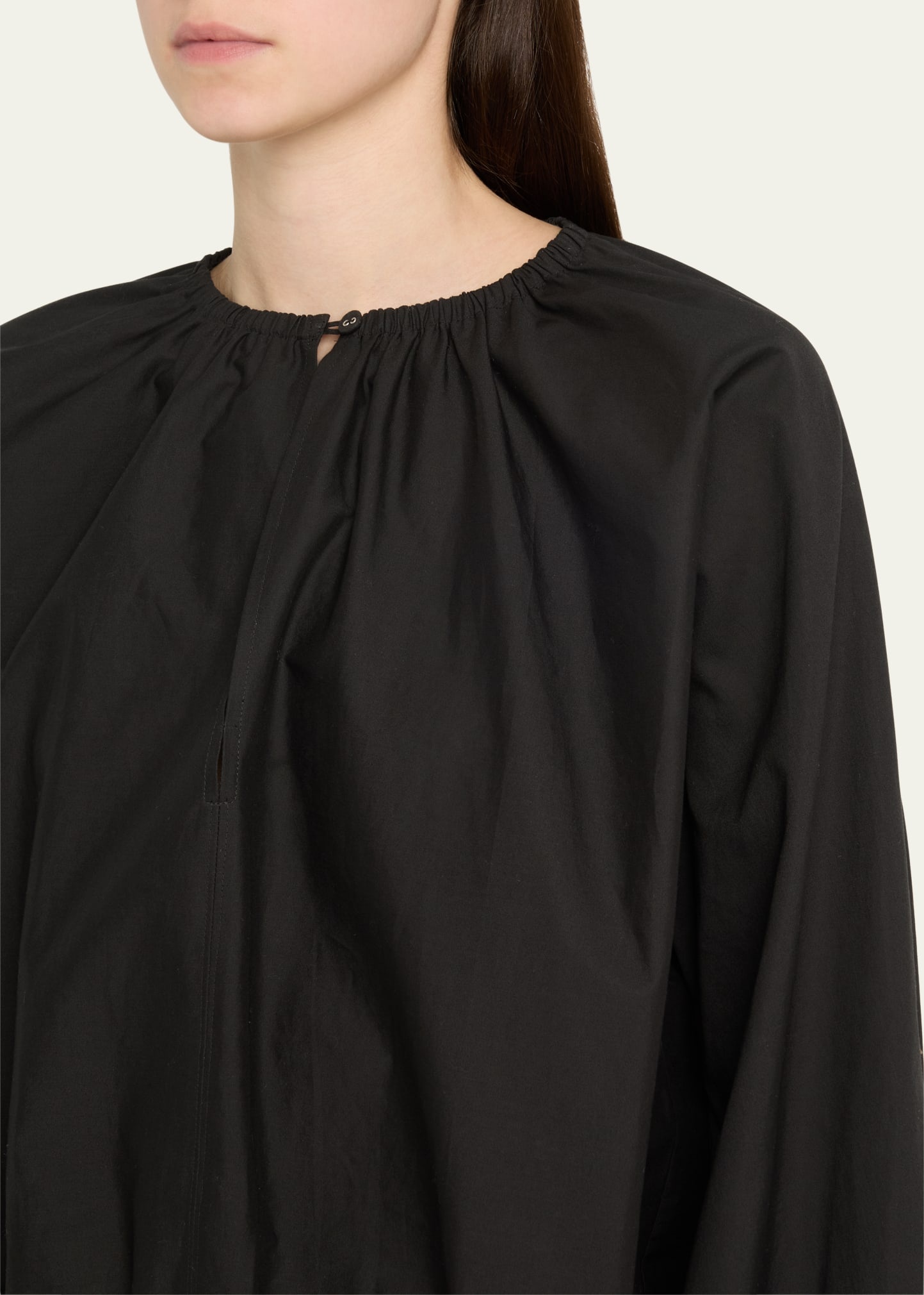 Wendy Blouson Technical Poplin Top - 5