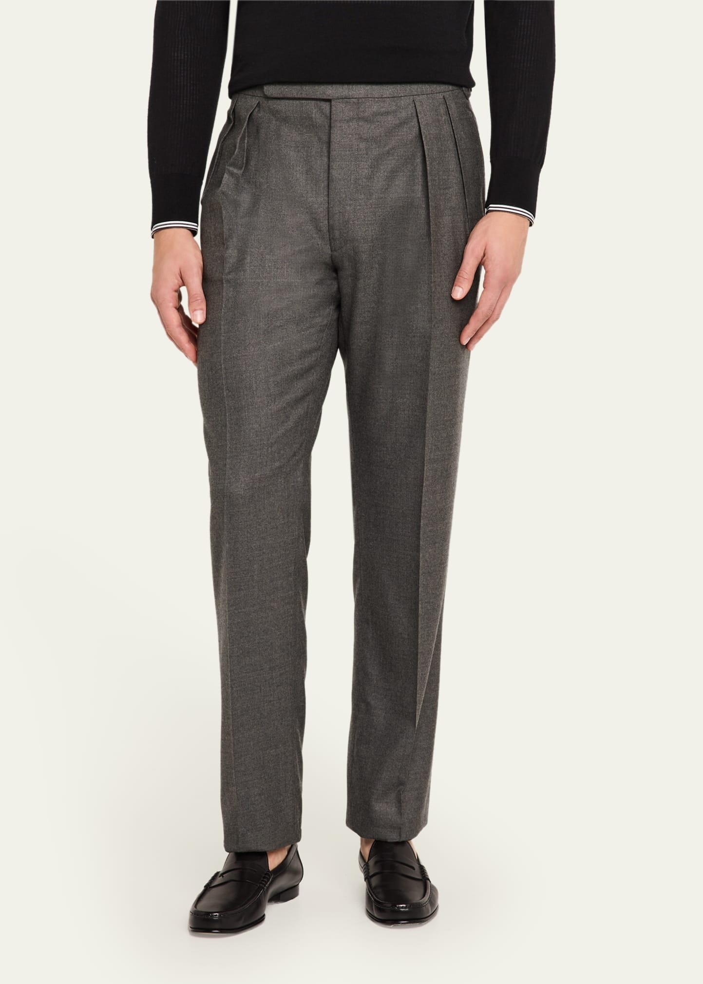 Men's Gregory Pleated Flannel Pants - 4