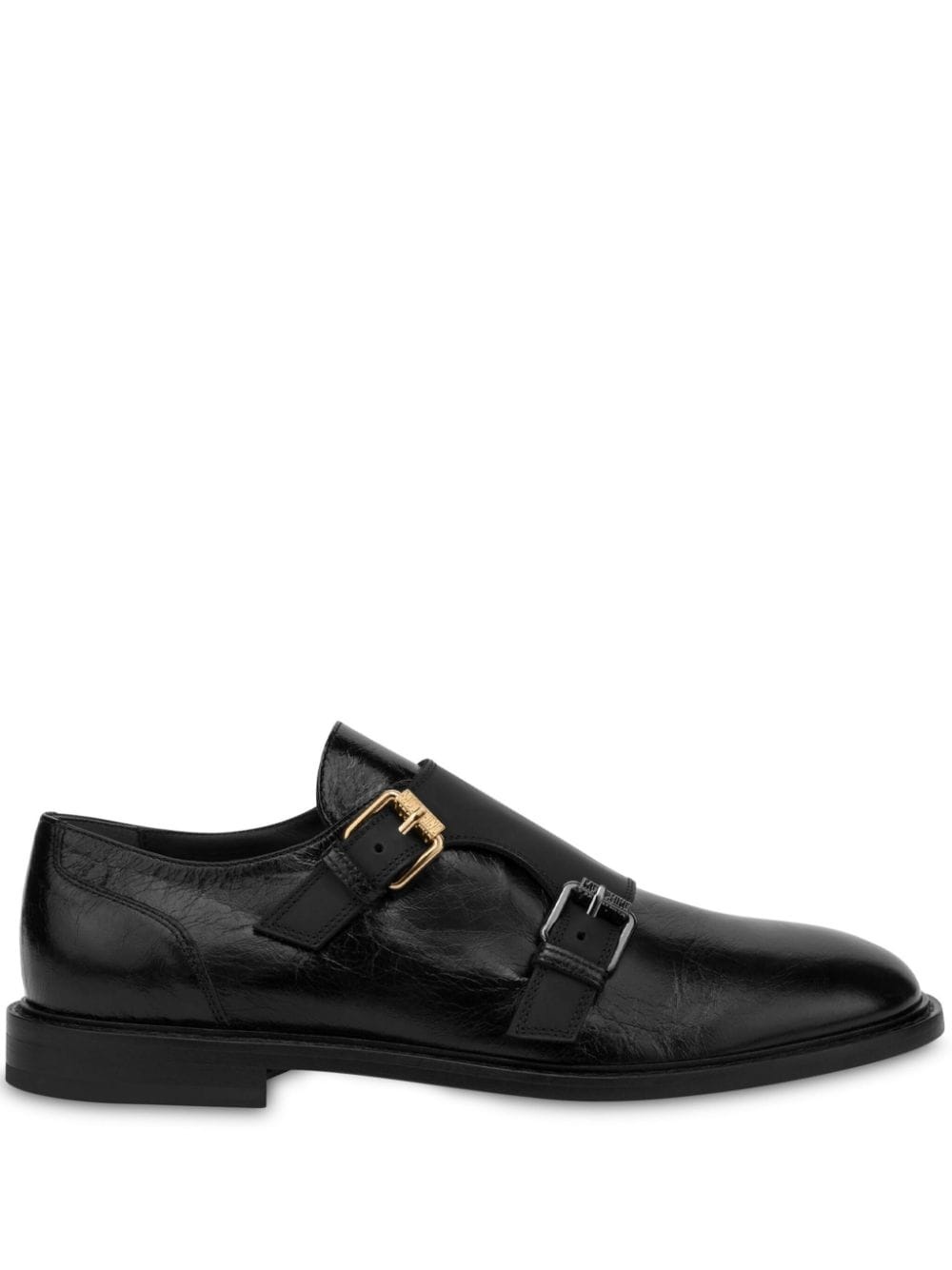 leather monk shoes - 1