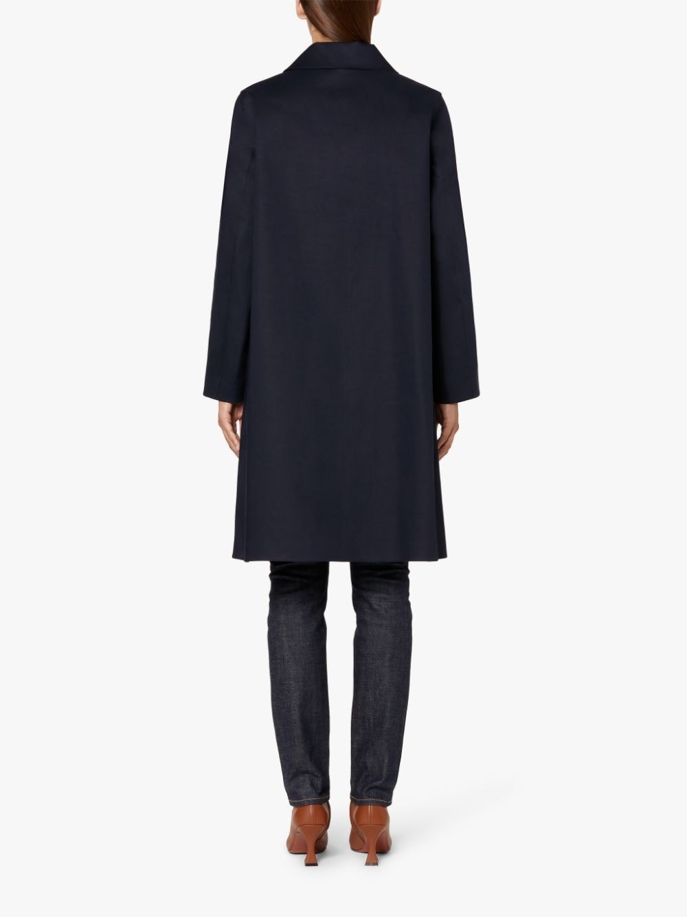 BANTON NAVY BONDED COTTON COAT | LR-1032 - 4