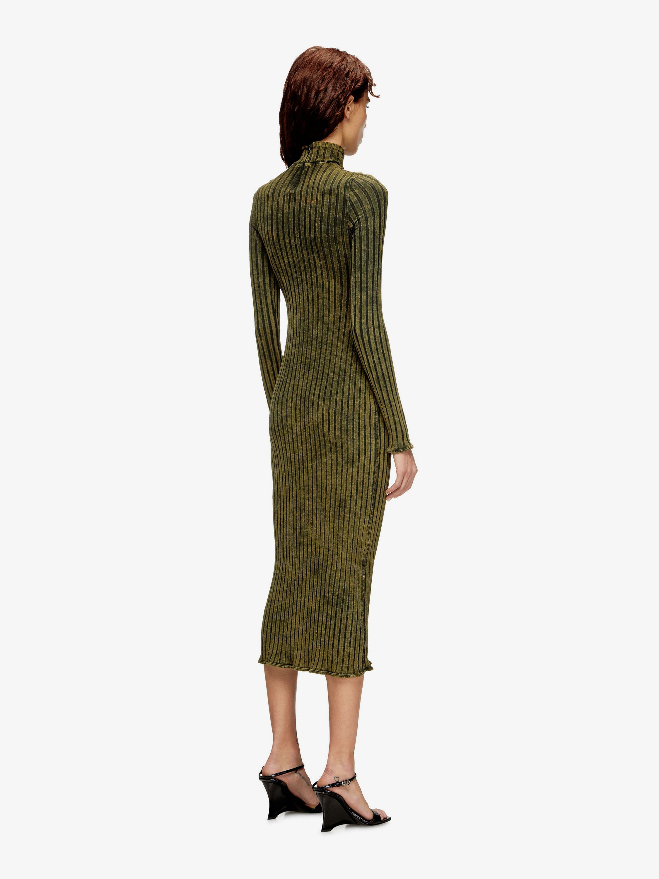 D-Wavya Stretch Cotton Midi Dress - 4