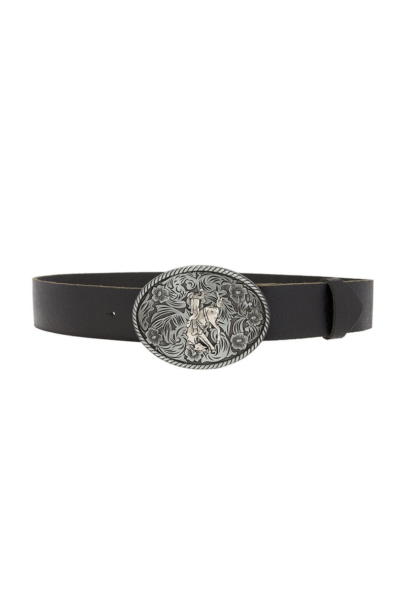 Metal Buckle Leather Belt 1