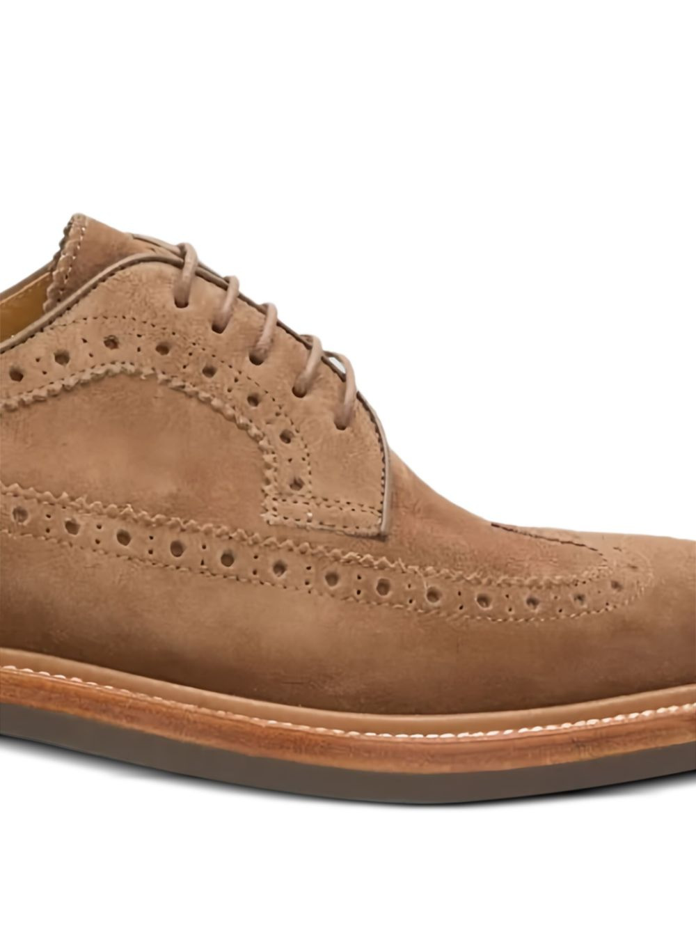 brogue suede shoes - 2