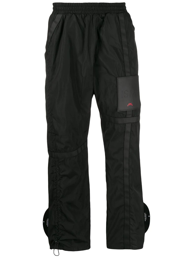 logo patch trousers 1