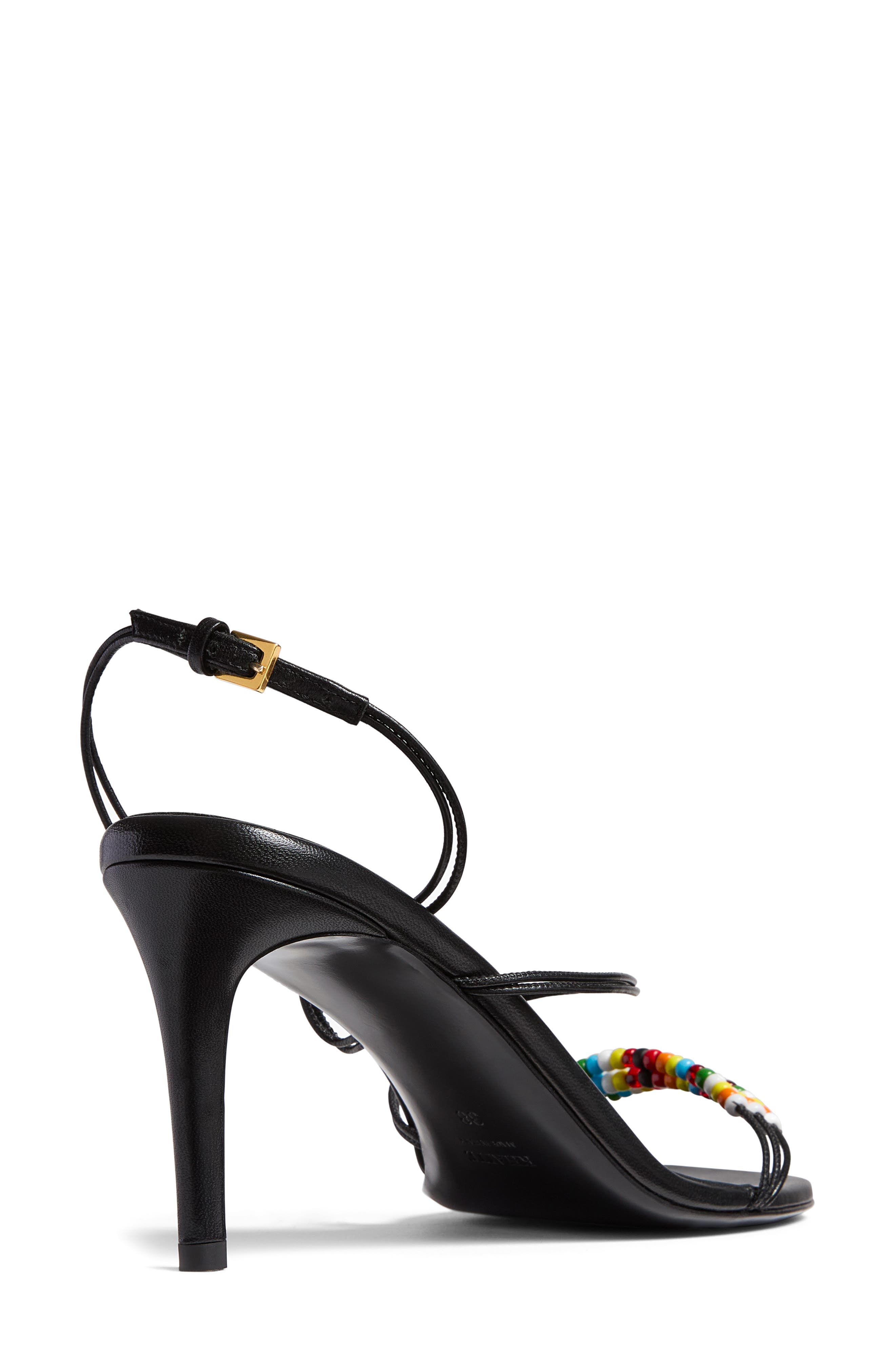 Khaite Beaded Loop Sandal in Black Multi at Nordstrom - 3